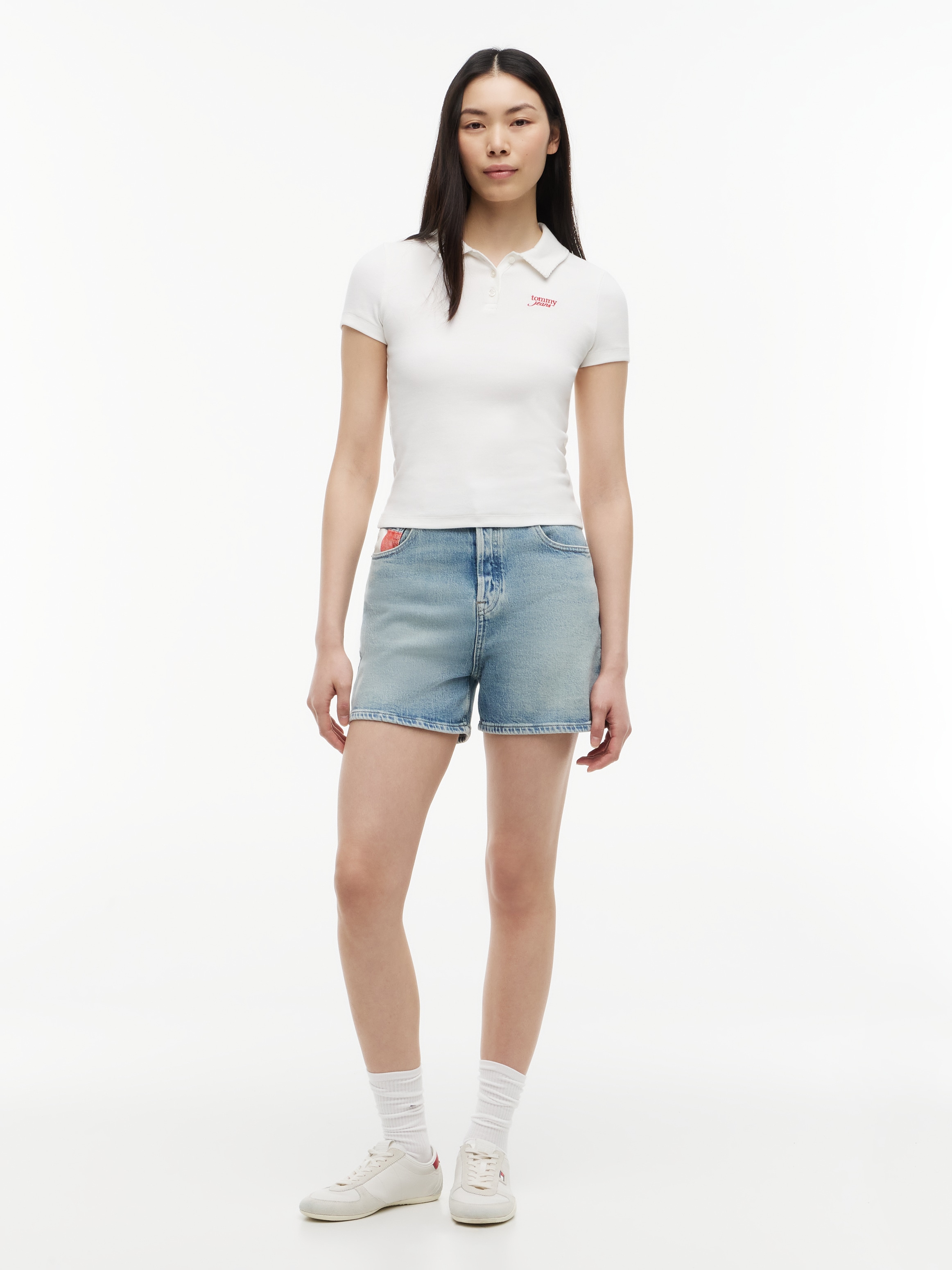 Tommy Jeans Short en jean »MOM SHORT RWB CBF CJ6115« Baumwollmischung, Mom Fit, high rise