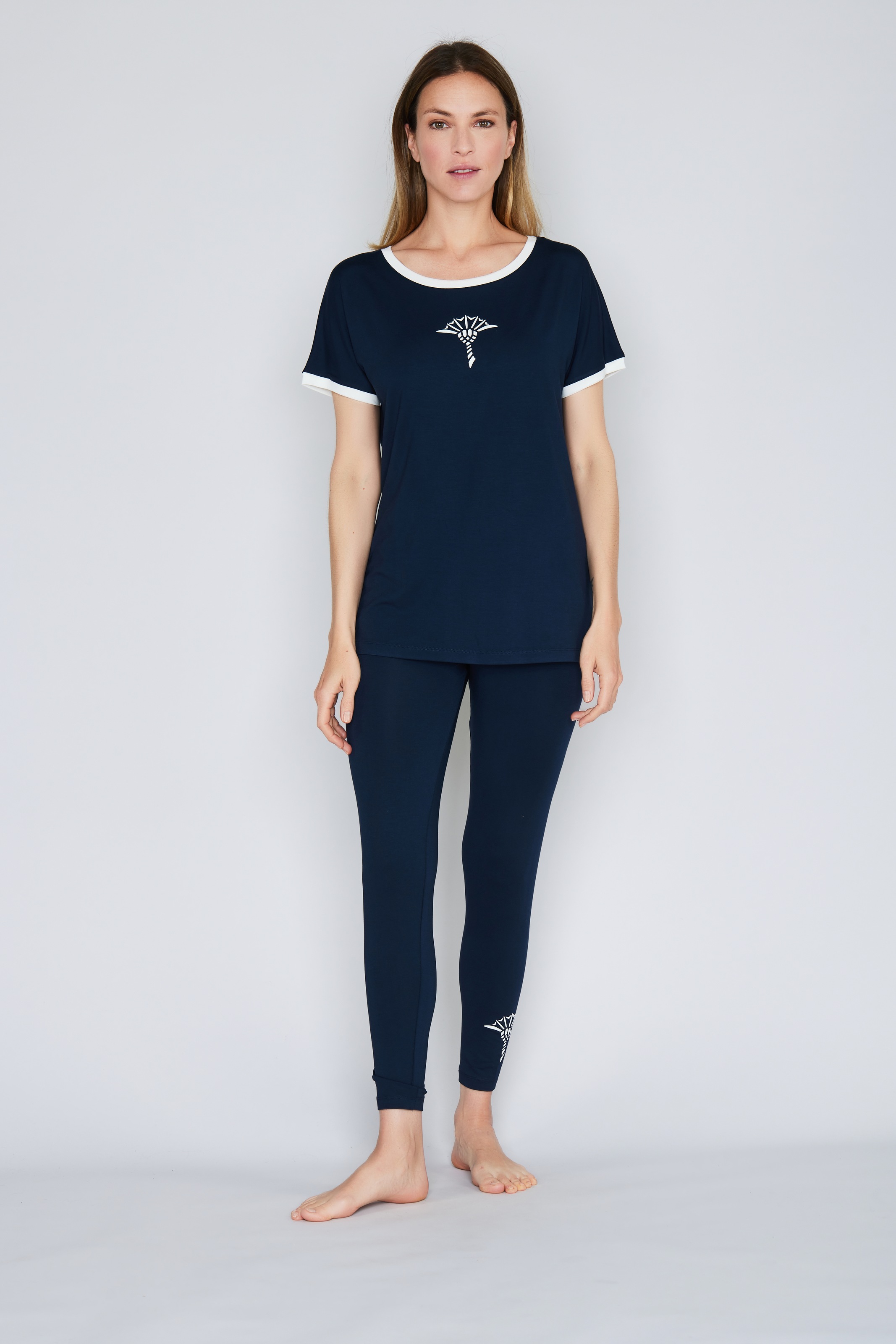 JOOP! T-shirt »Move« mit kontrastierendem Rundhalsausschnitt