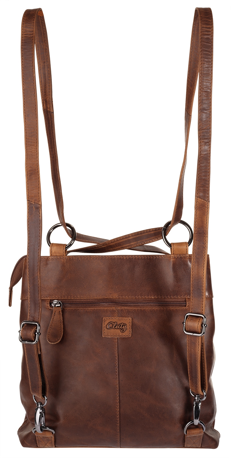 Cluty Cityrucksack echt Leder