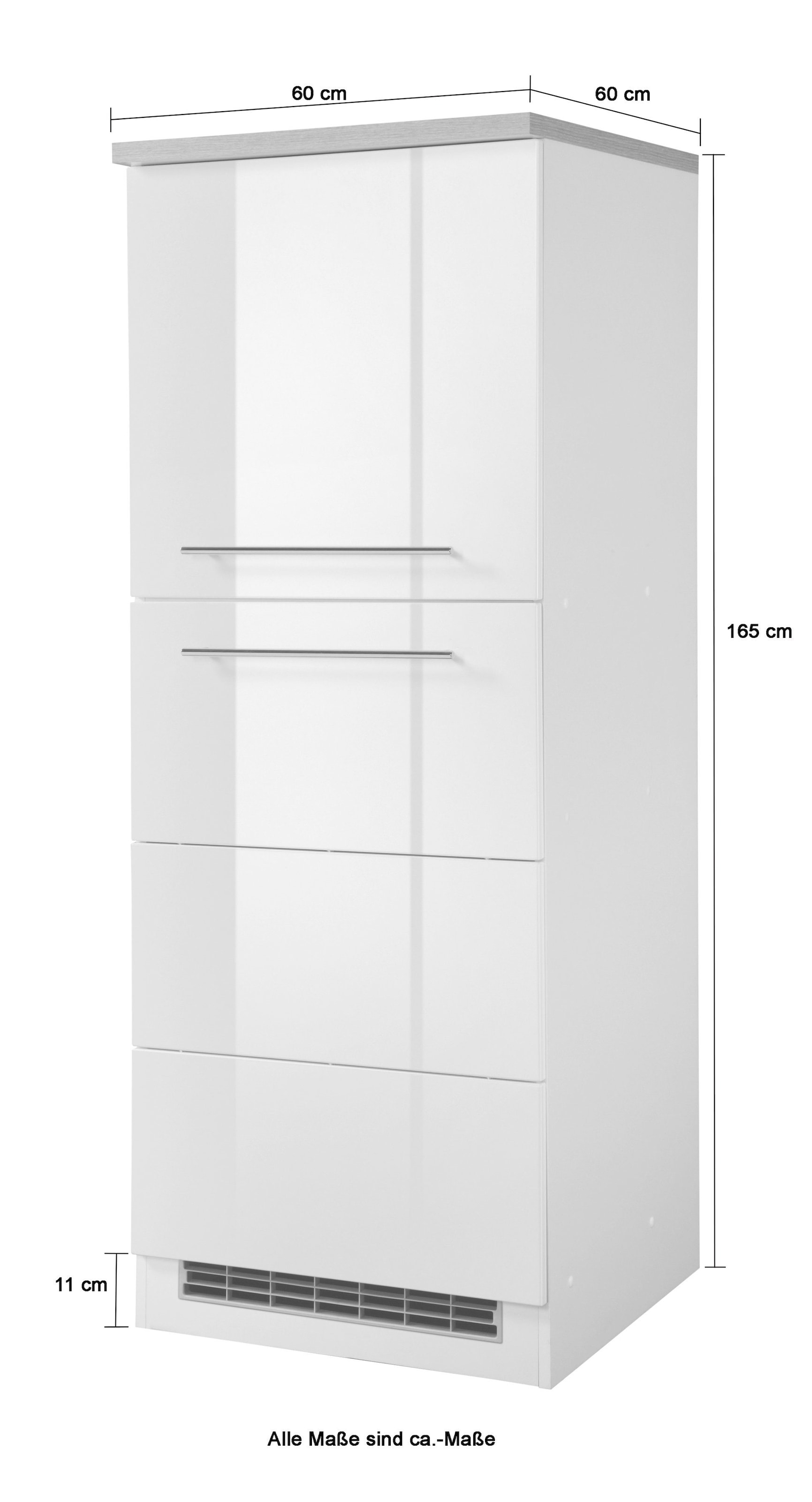 KOCHSTATION Armoire réfrigérée encastrable »KS-Wien« 60 cm de large, pour réfrigérateur encastrable