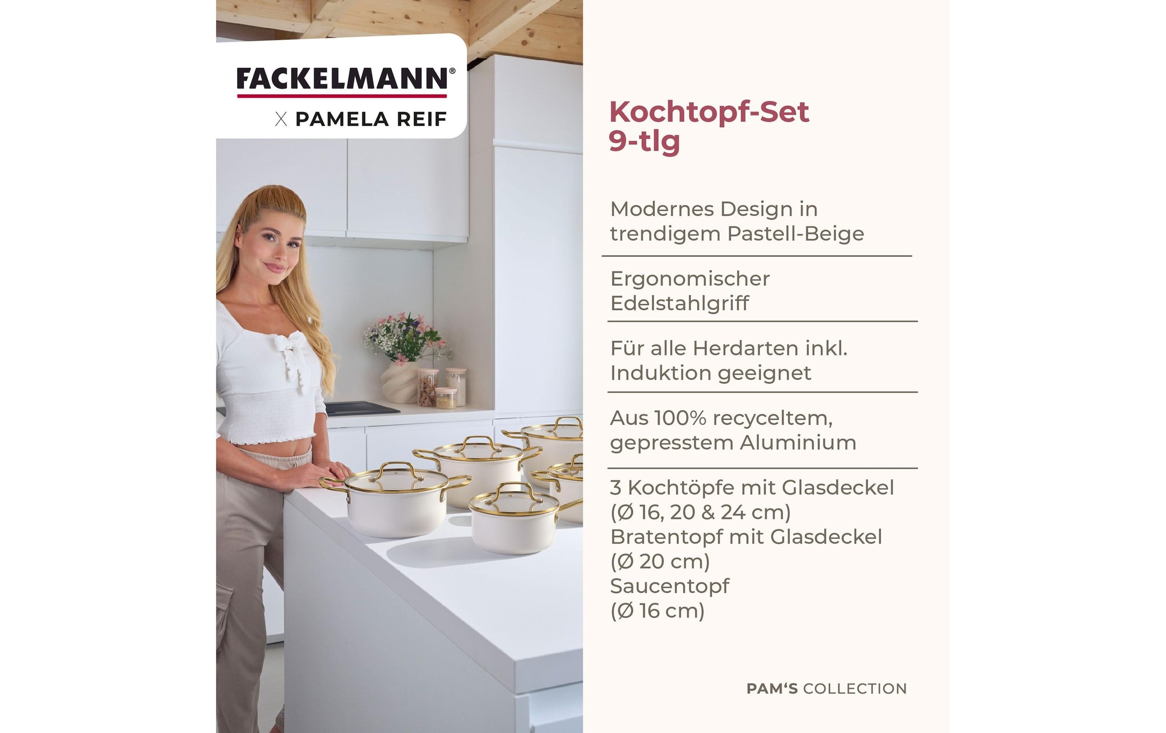 FACKELMANN Topf-Set »Signature« 9 tlg. Aluminium