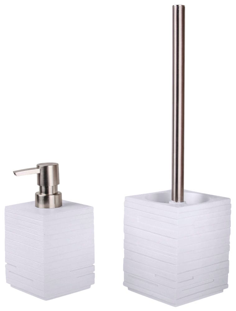 Sanilo Badaccessoire-Set »Good Feeling« WC-Sitz, Badteppich, Stöpsel, Seifenspender und WC-Bürste