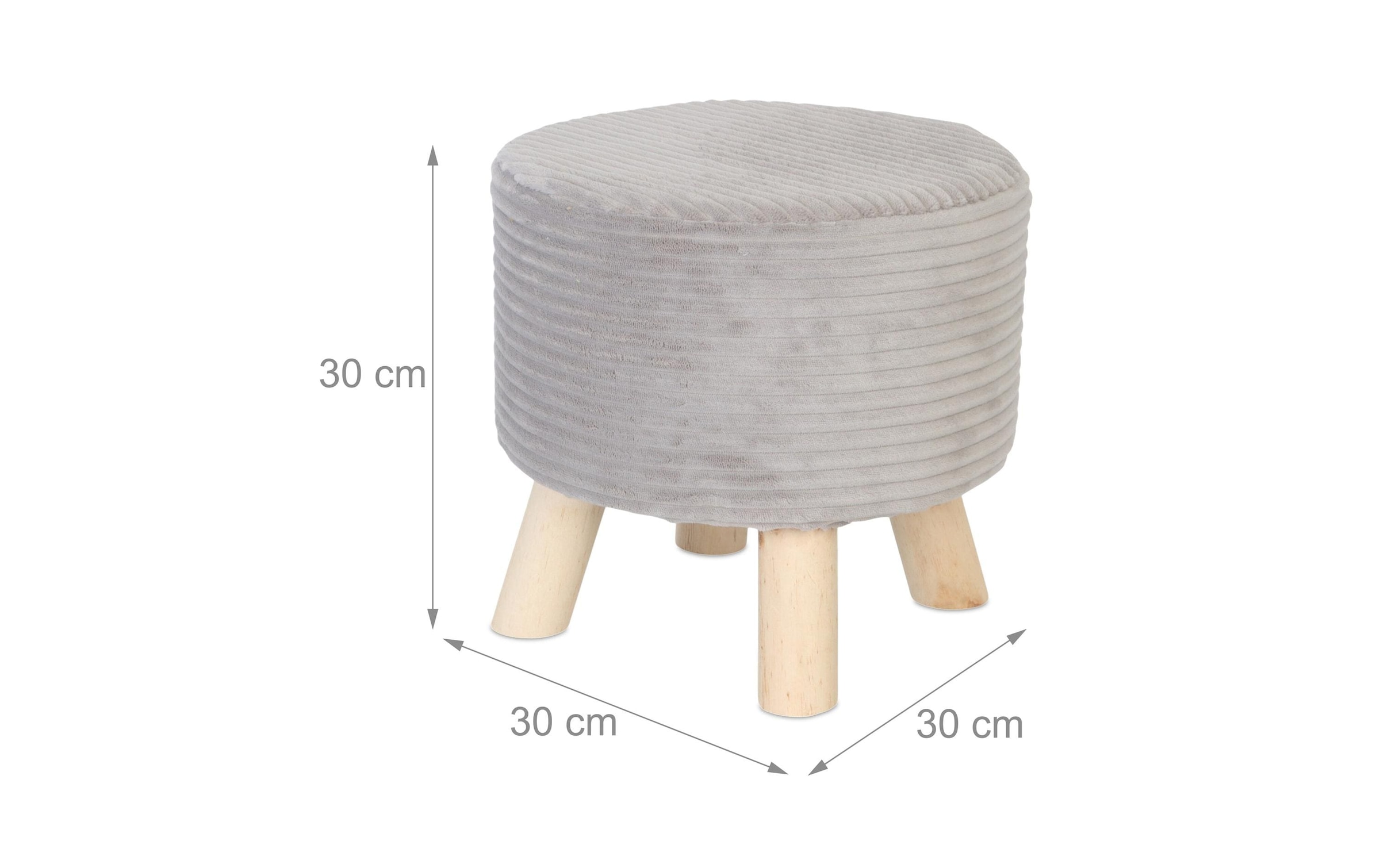 relaxdays Hocker »Cord 30 x 30 cm«