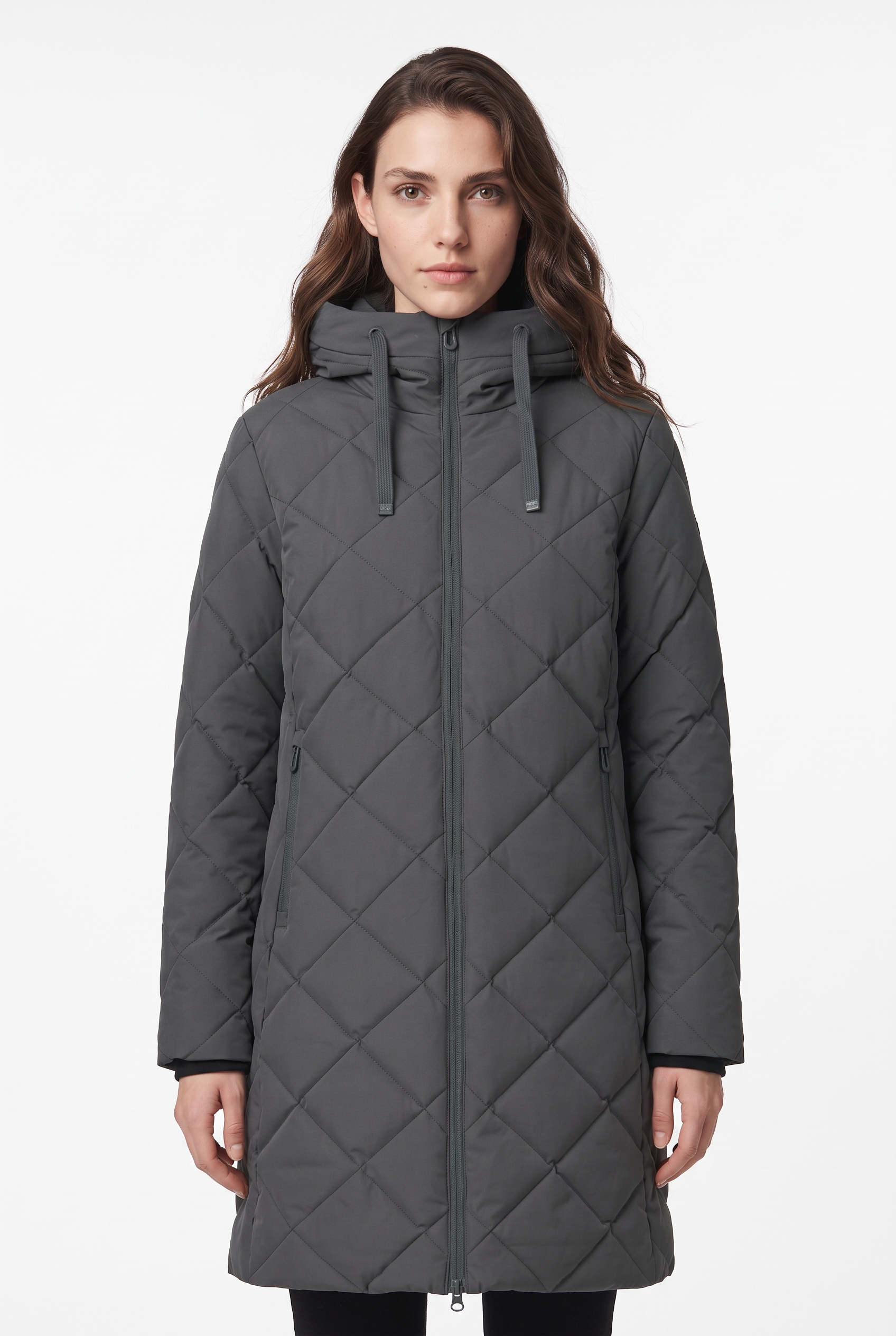 CMP Manteau matelassé »WOMAN COAT FIX HOOD« avec capuche, style sportif, doublure en polyester