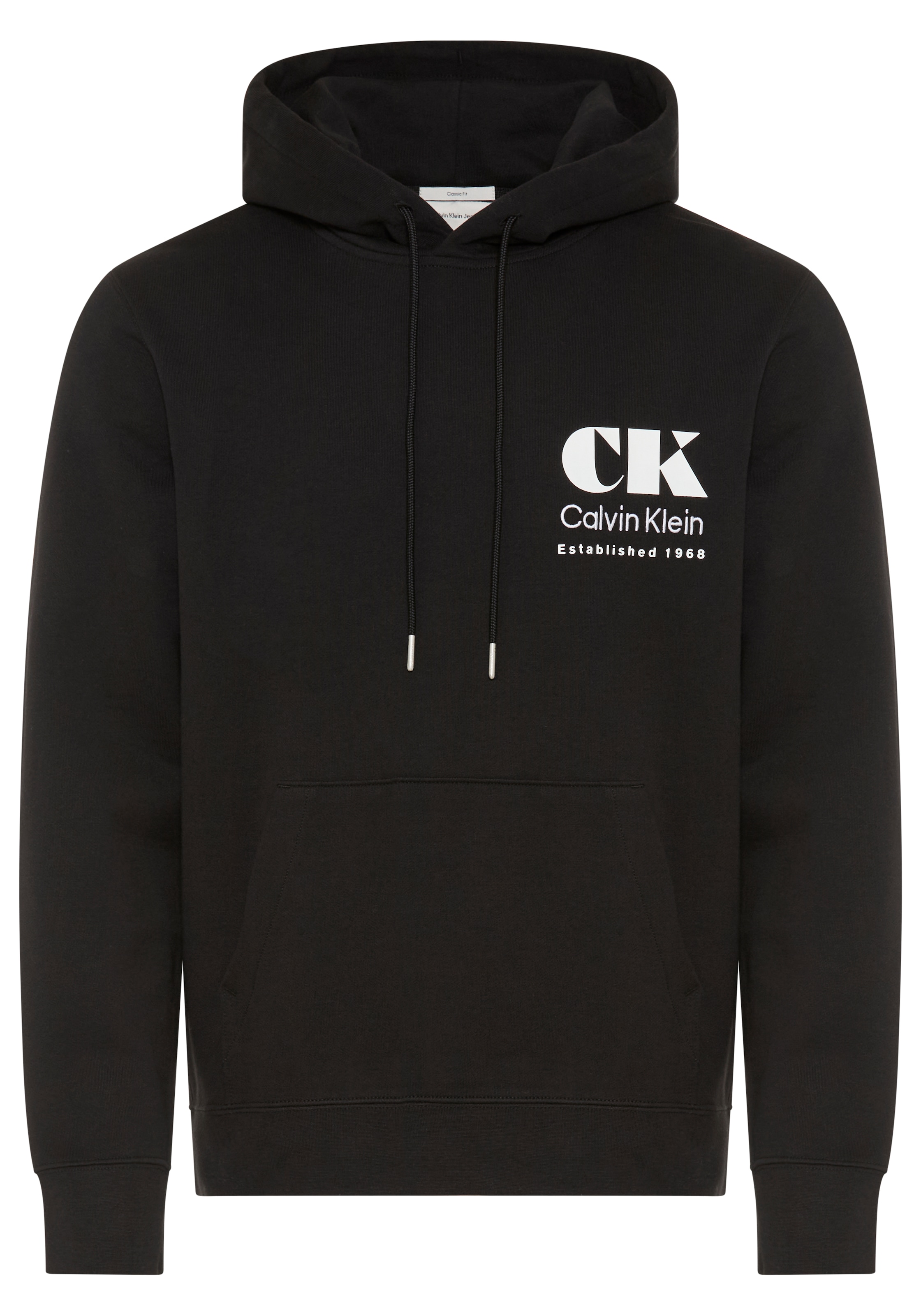 Calvin Klein Jeans Kapuzensweatshirt , grosser Rückendruck, Regular Fit, reine Baumwolle
