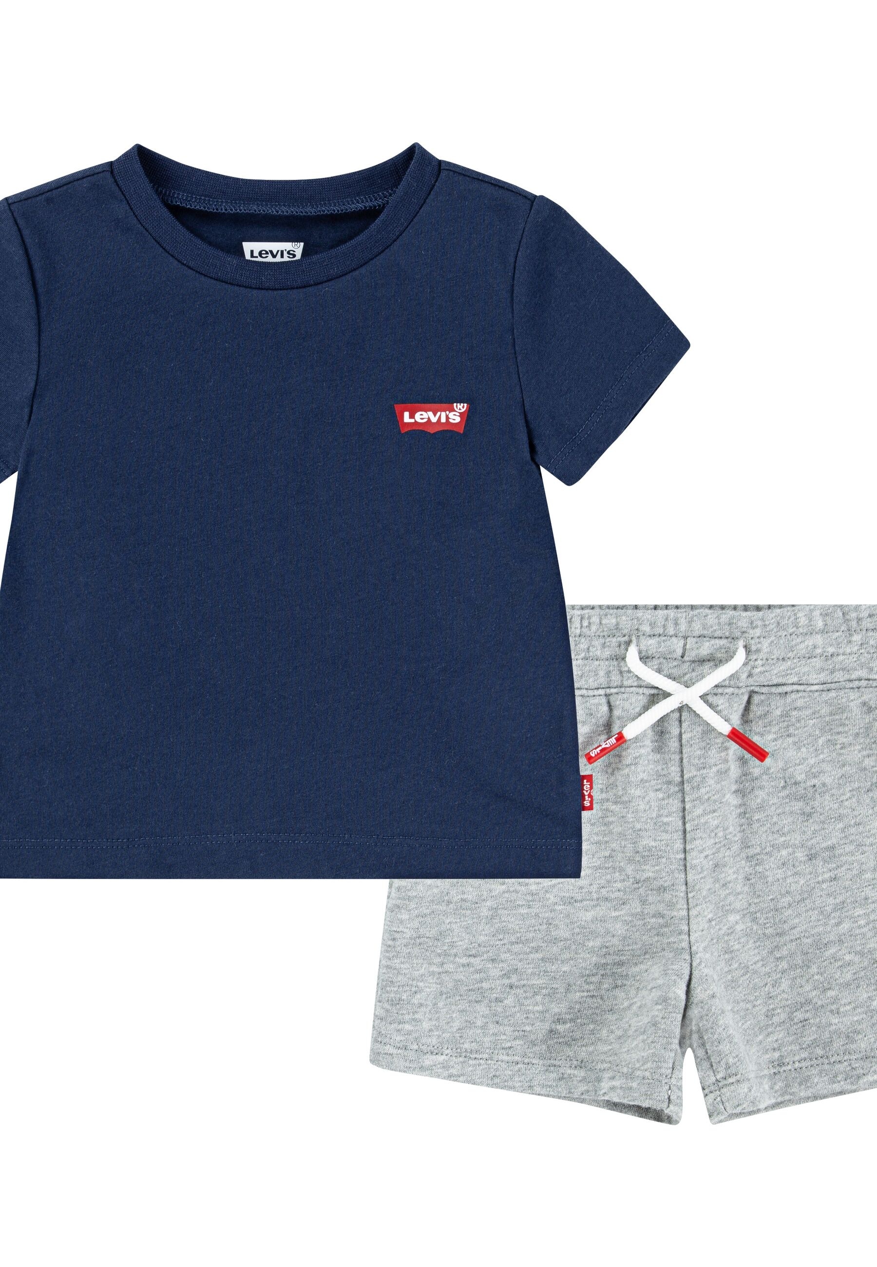Levi's® Kids Shirt & Shorts »LVB BATWING TEE & KNIT SHORT S« Set, 2 Stk. mit Markenlabel - supersoft