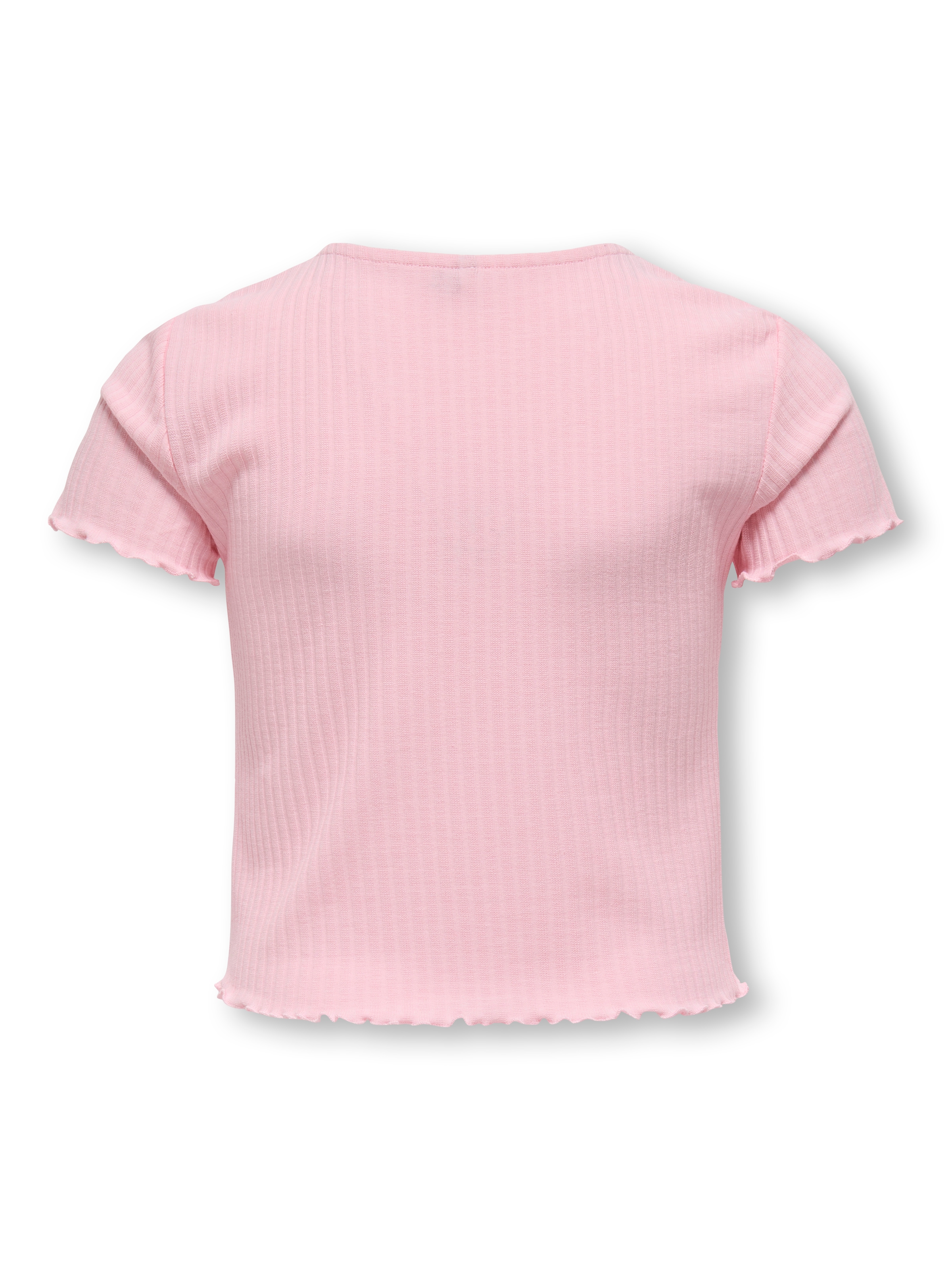 KIDS ONLY T-shirt »KOGNELLA S/S O-NECK TOP NOOS JRS« avec bord ondulé mignon