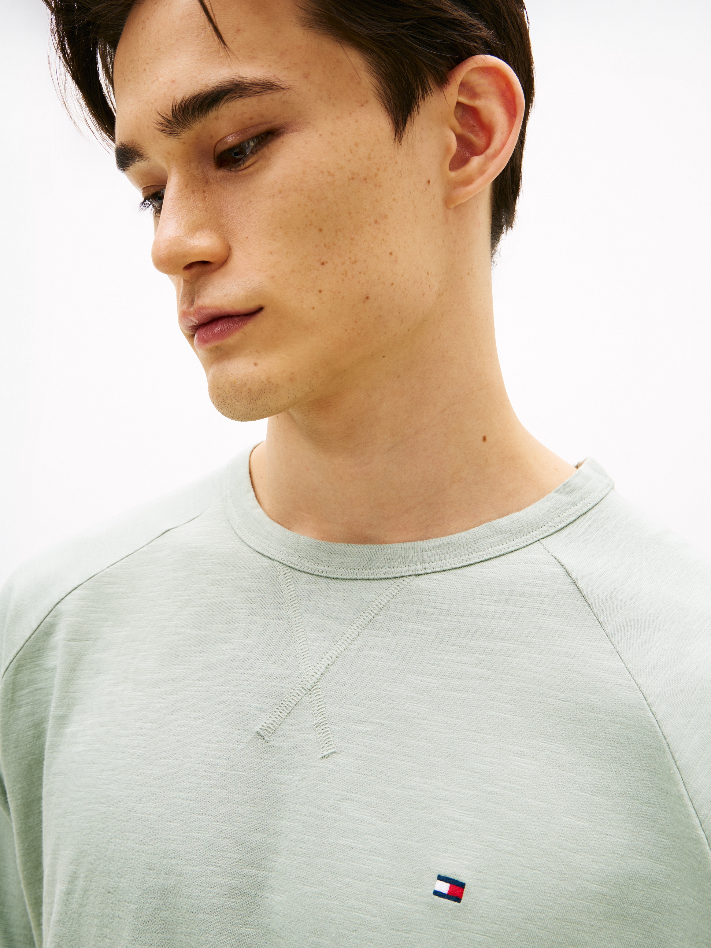 Tommy Hilfiger Underwear T-shirt structuré, avec manches raglan