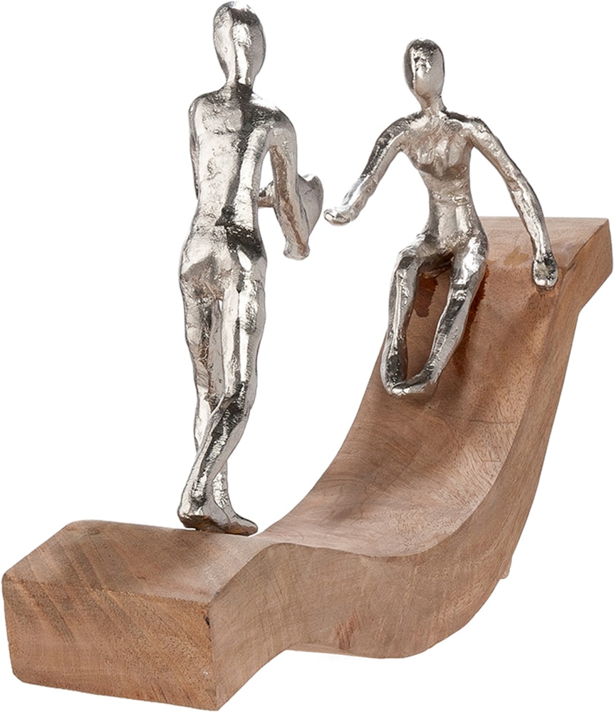 GILDE Skulptur »Skulptur Catch my heart naturfarben« Liebe Romantik Paar Zuneigung Emotion Verbundenheit