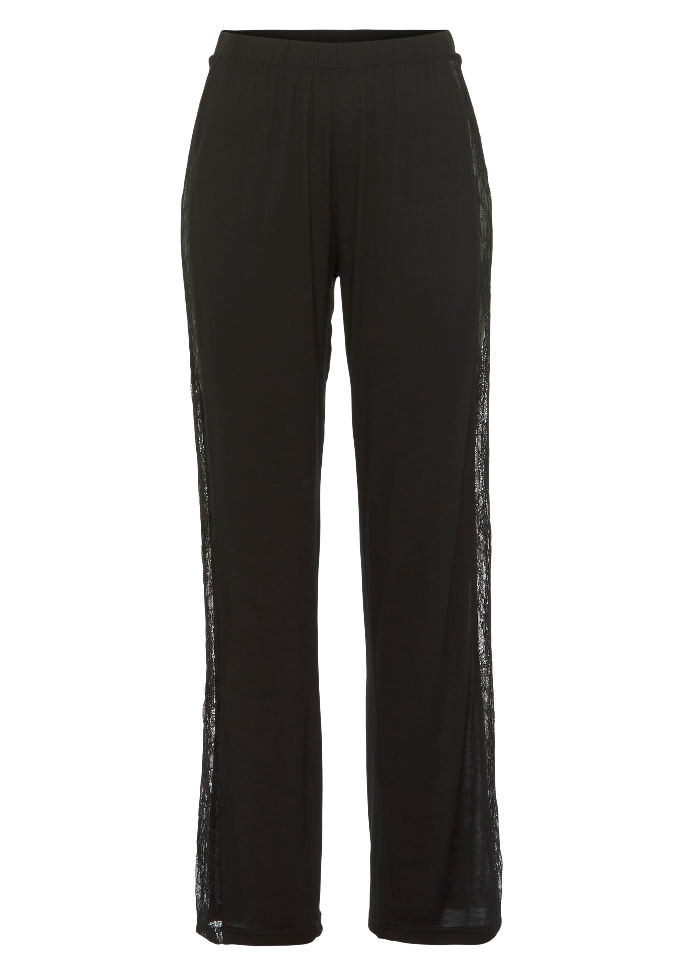 Vivance Dreams Pyjama Set, 2-teilig, 2 tlg. transparente elastische Spitze