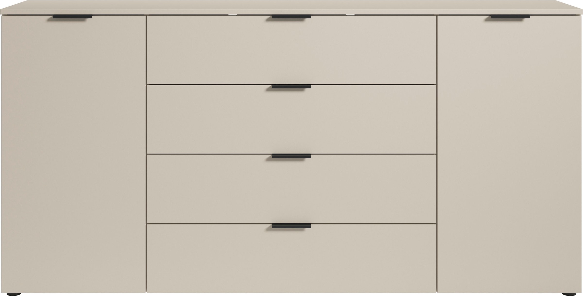 HBZ Sideboard »Linz Kommode, BxHxT 180x90x40cm« 1 Stk. tlg. Breite 180cm,Lip-Griff, Melaminbeschichtung