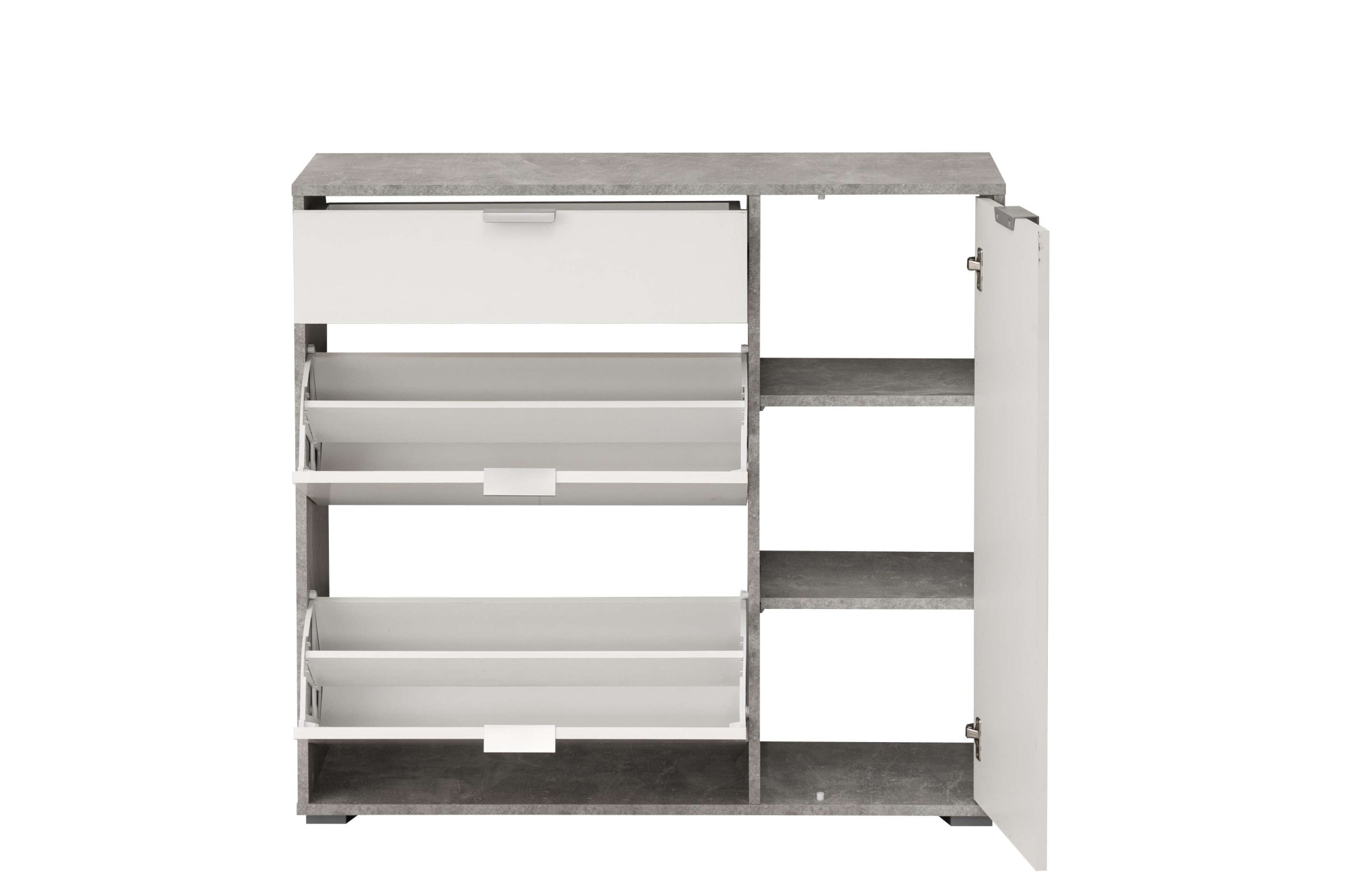 INOSIGN Schuhschrank »Arco 2, Schuhkommode, Schuhregal, Breite 102 cm« 2 Klappen mit Doppelschuhtrommeln, mit Schublade, in modernen Farben