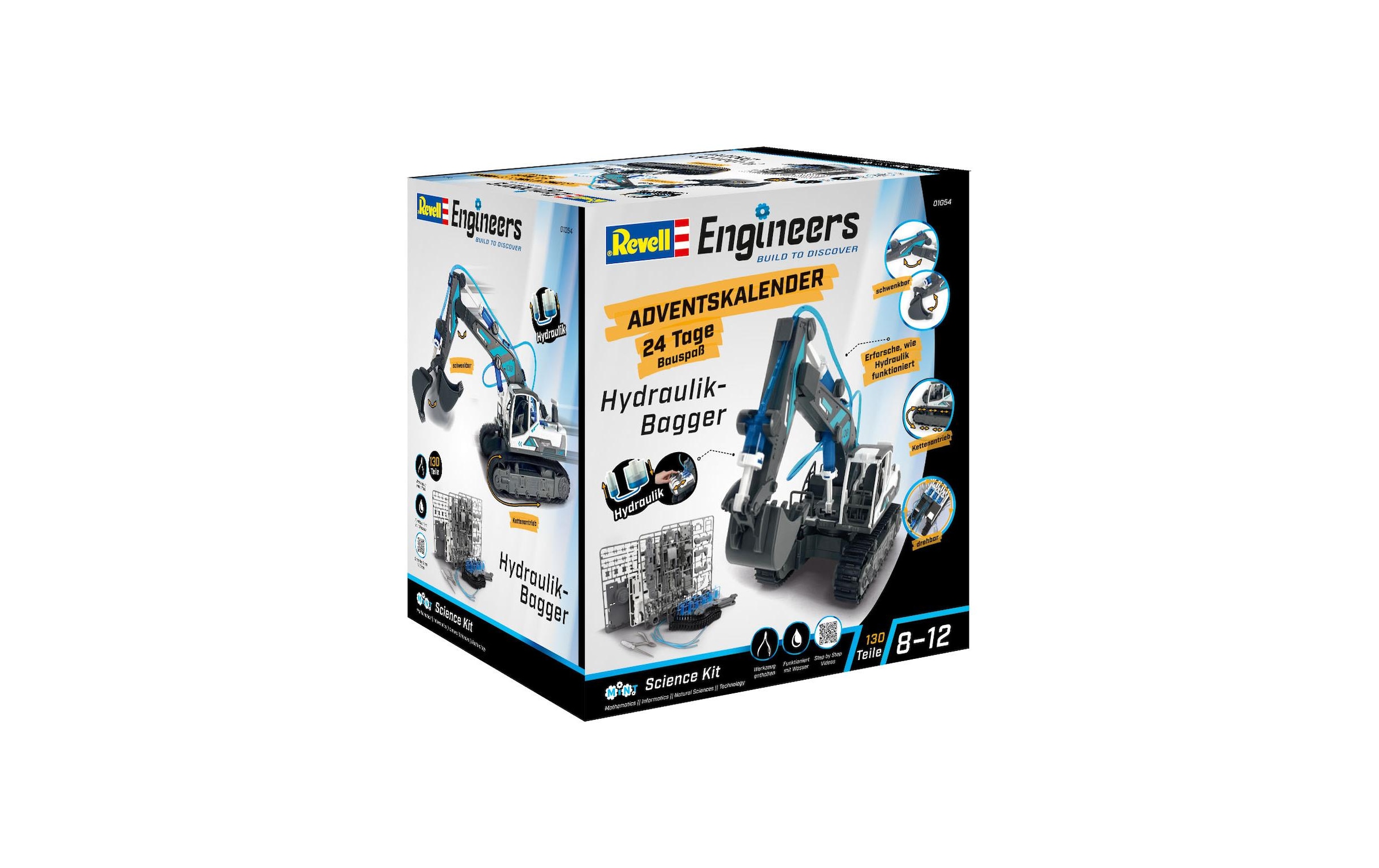   Adventskalender »Revell Control Engineers Hydraulischer Bagger Bausatz« ab 8 Jahren