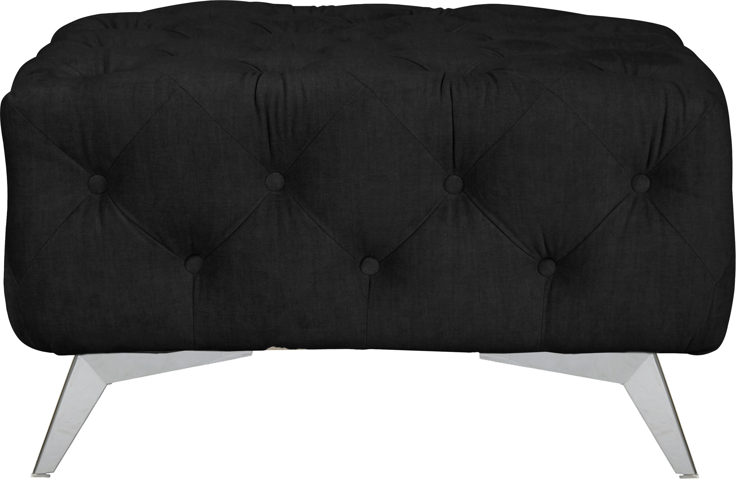 Home affaire Tabouret rembourré »Glynis« aufwändige Knopfheftung, moderne Chesterfield Optik, Fussfarbe wählbar