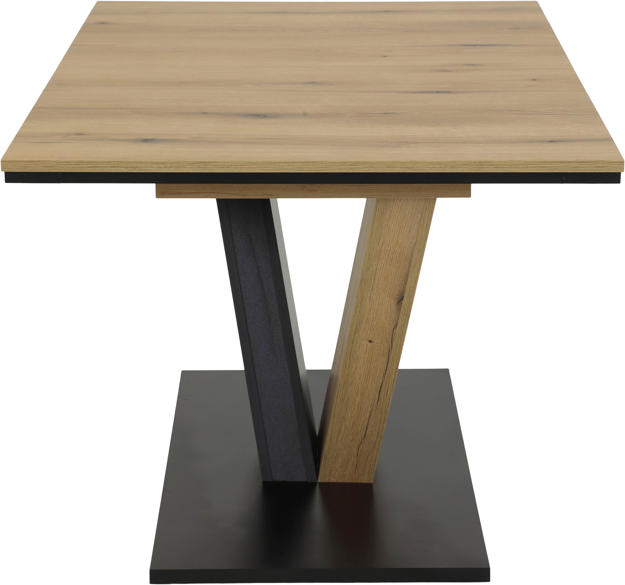 GOODproduct »"Altona", Esstisch ausziehbar plus 6 Stühle, TOPSELLER!« Esstisch ausziehbar 140 - 180 cm, 6 Freischwinger, 7 tlg. tlg. Säulentisch 140-180x90 cm, Stuhl mit Federkorb, 140 kg belastbar