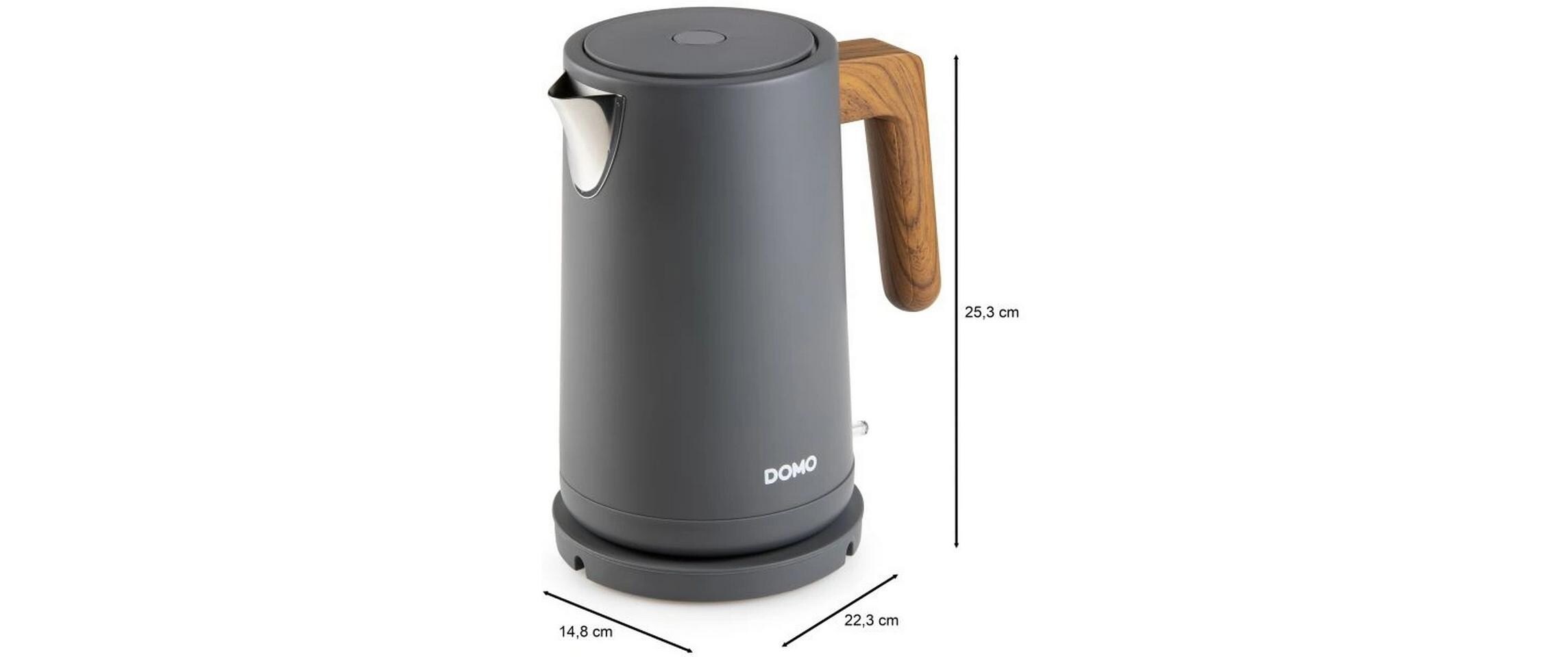 Domo Wasserkocher »DO9268WK 1,7 l« 1,7 l 2200 W mit 360° Sockel und Kalkfilter