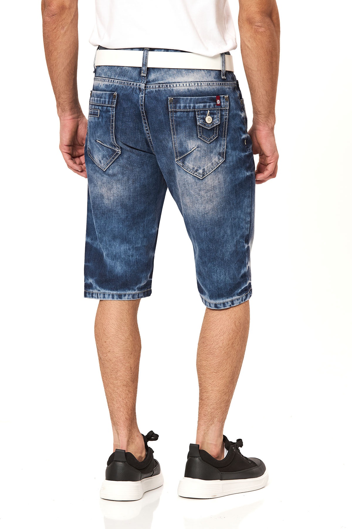 Cipo & Baxx Bermuda en jean Baumwolle, regular fit