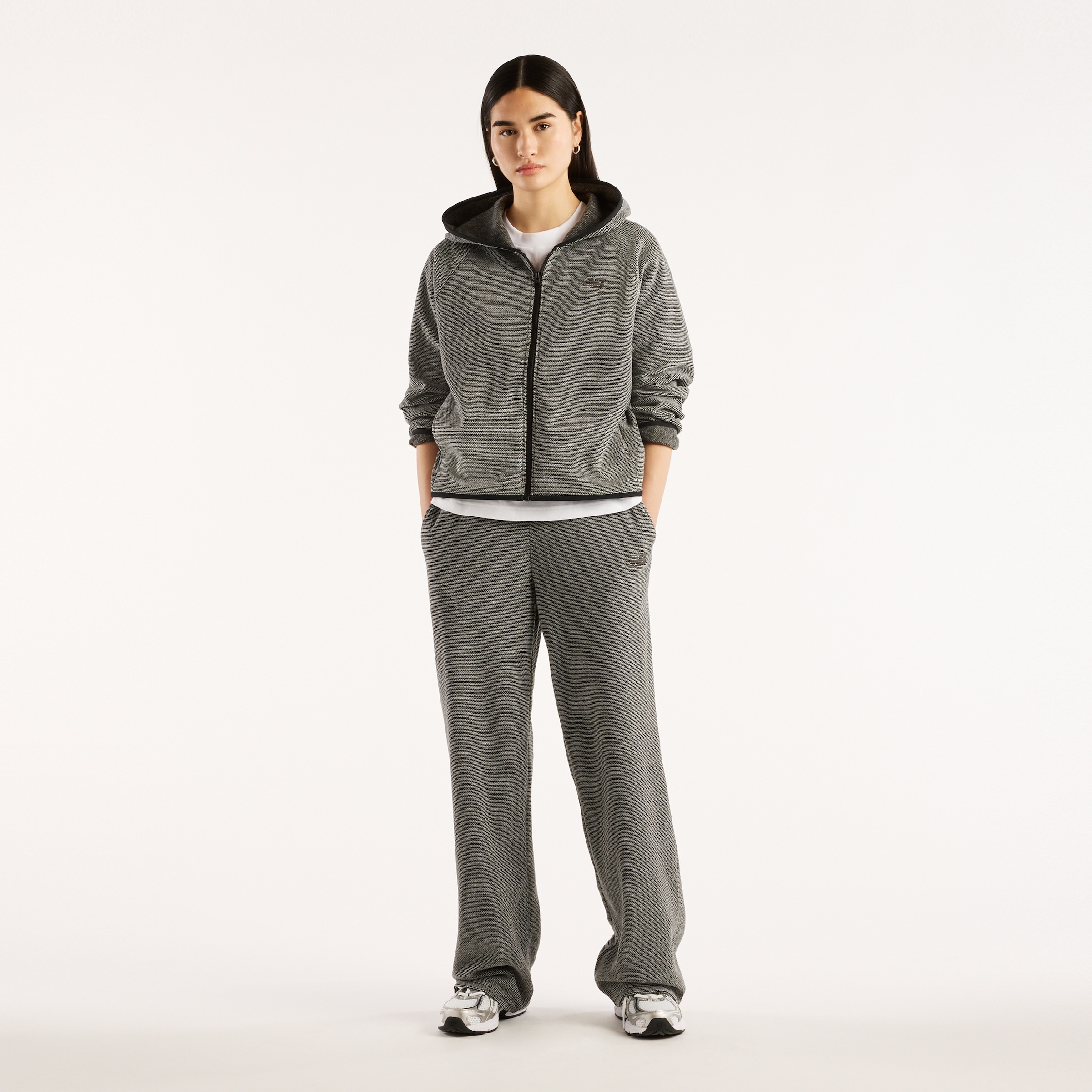 New Balance Veste d'entraînement »TEXTURED FLEECE FULL ZIP« für Erwachsene konzipiert, aus Polyester