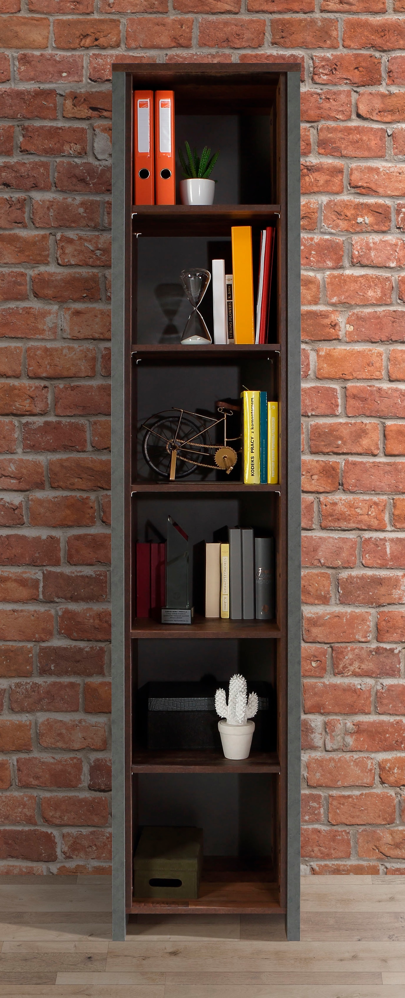 FORTE Étagère à dossiers »Clif« bibliothèque style industriel, hauteur 220,7 cm