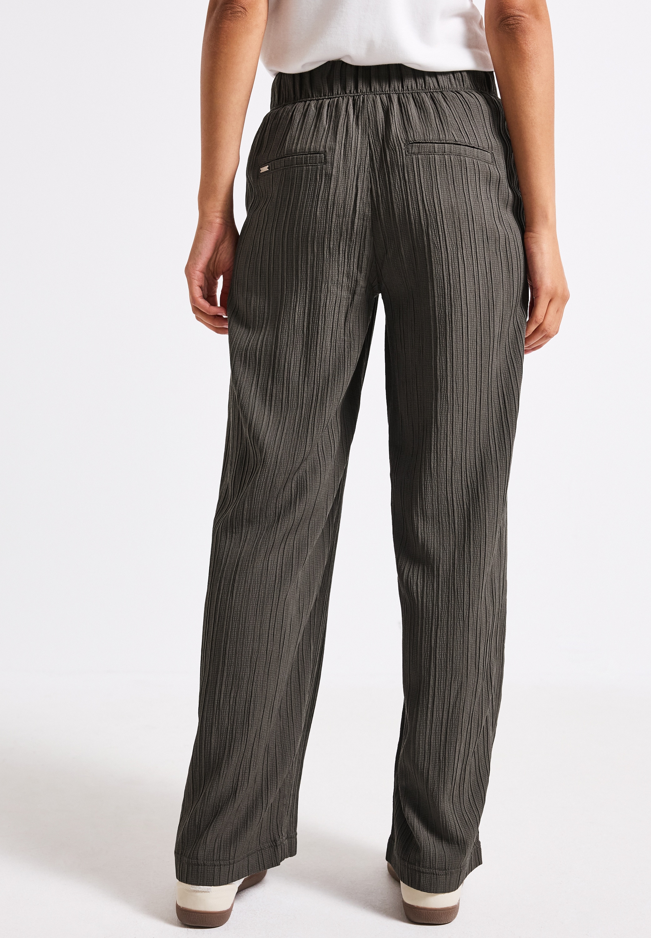 STREET ONE Pantalon en tissu  Sommerhose mit elastischem Bund