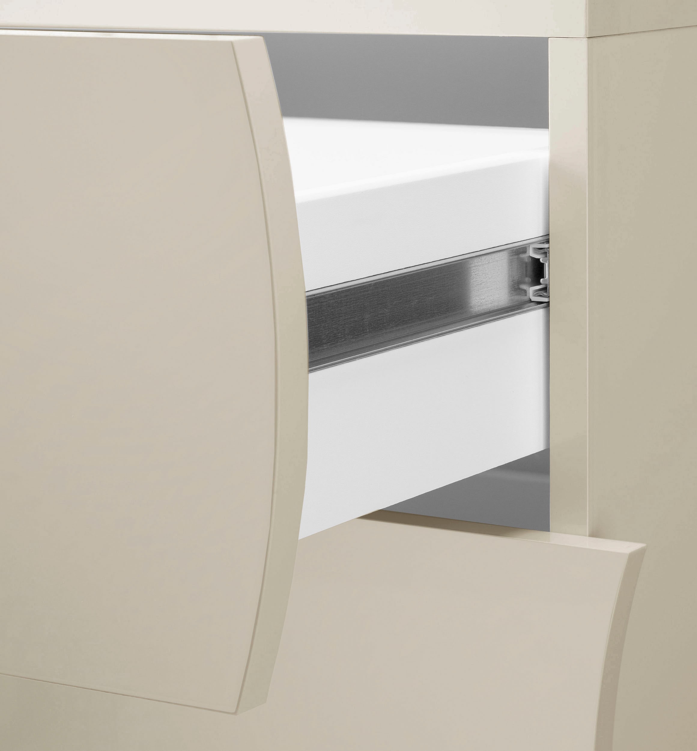 Home affaire Commode »Onda« Onda, largeur 154 cm, cachemire, avec 6 tiroirs, fabriqué en Italie