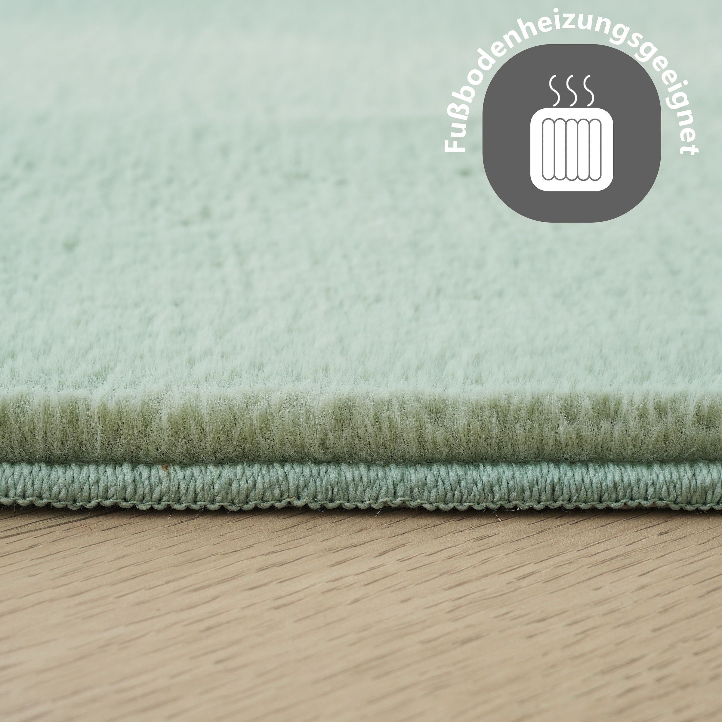 my home Tapis en fourrure »Balu, Kunstfellteppich, Modern, Langflor Teppich« Rectangulaire 20 mm Höhe Kaninchenfell-Haptik, kuschelig, weich, Wohnzimmer, Schlafzimmer