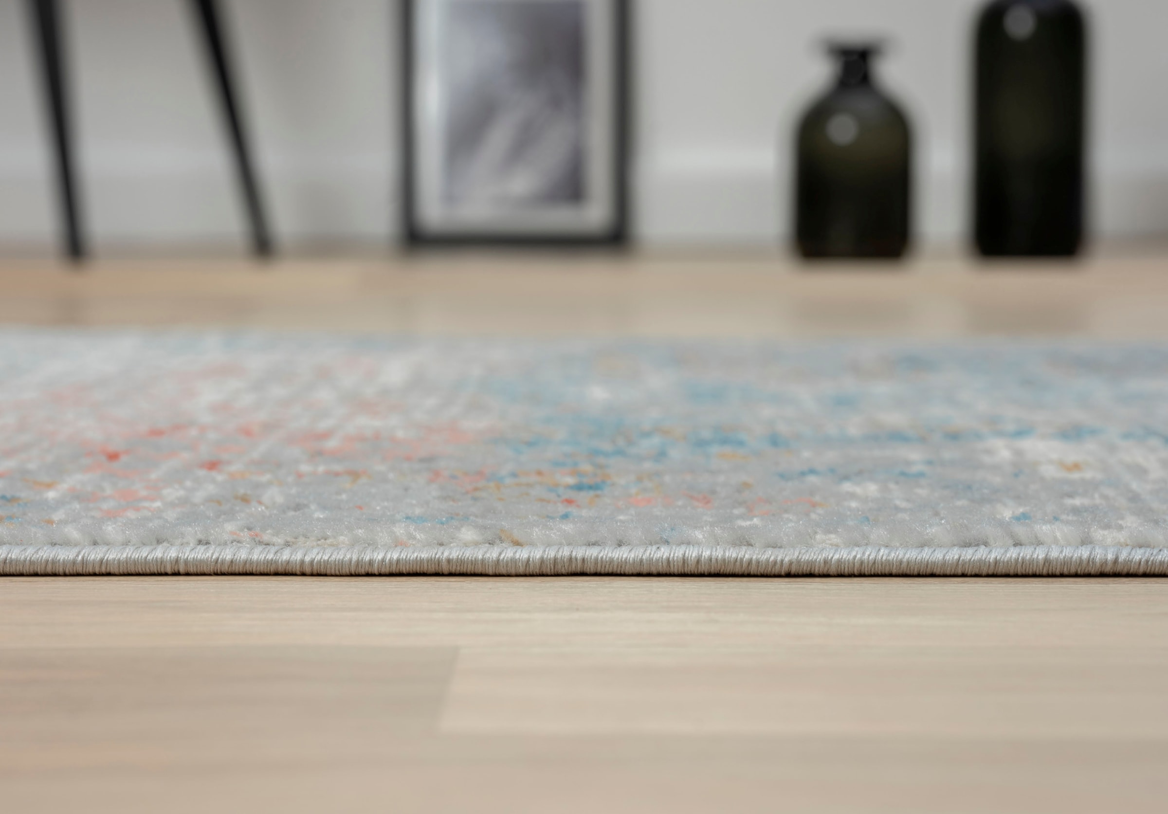 Myflair Möbel & Accessoires Teppich »My Roots« rechteckig 8 mm Höhe Kurzflor, Retro-Design, besonders weich durch Microfaser