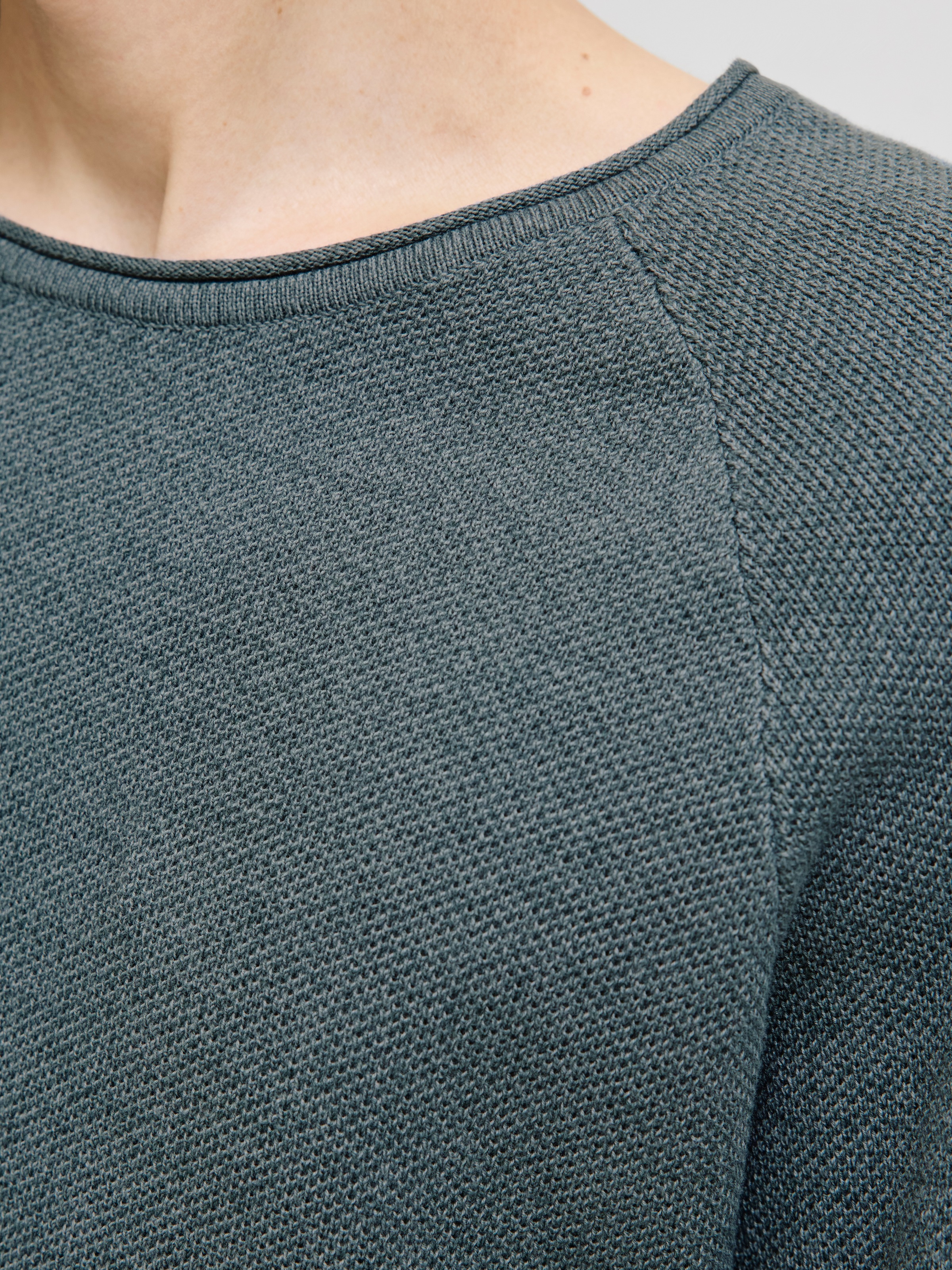 Jack & Jones Rundhalspullover »JJEHILL KNIT CREW NECK NOOS« Baumwolle, regular fit