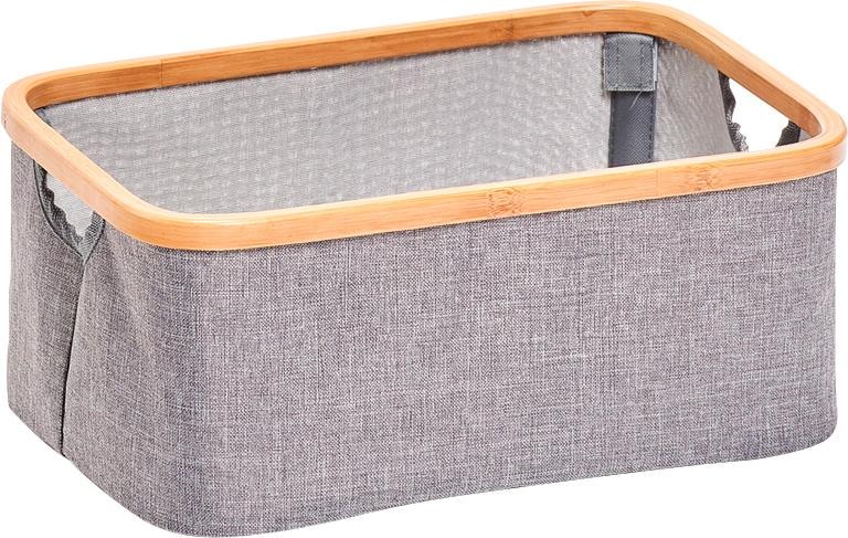 Zeller Present Boîte de rangement dekorative aufbewahrung mit Bambus Rahmen