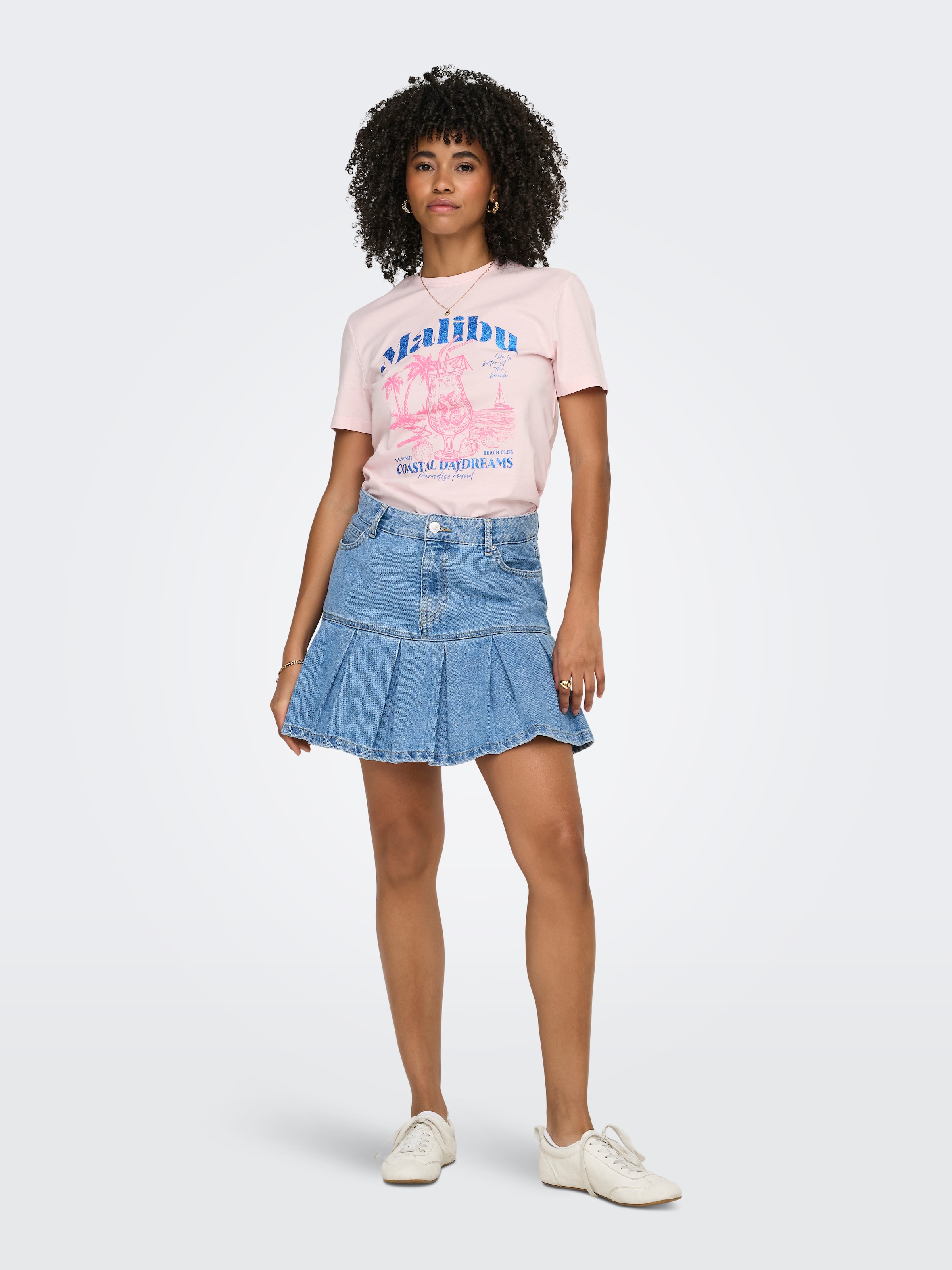 ONLY T-shirt à manches courtes »ONLDINA S/S CLUB TOP BOX JRS« coton, coupe régulière, col rond