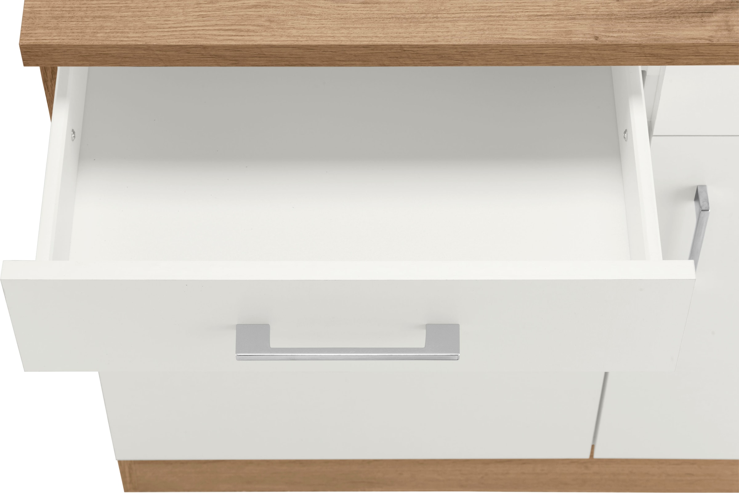 KOCHSTATION Unterschrank »KS-Colmar« 100 cm, mit Metallgriff, für viel Stauraum