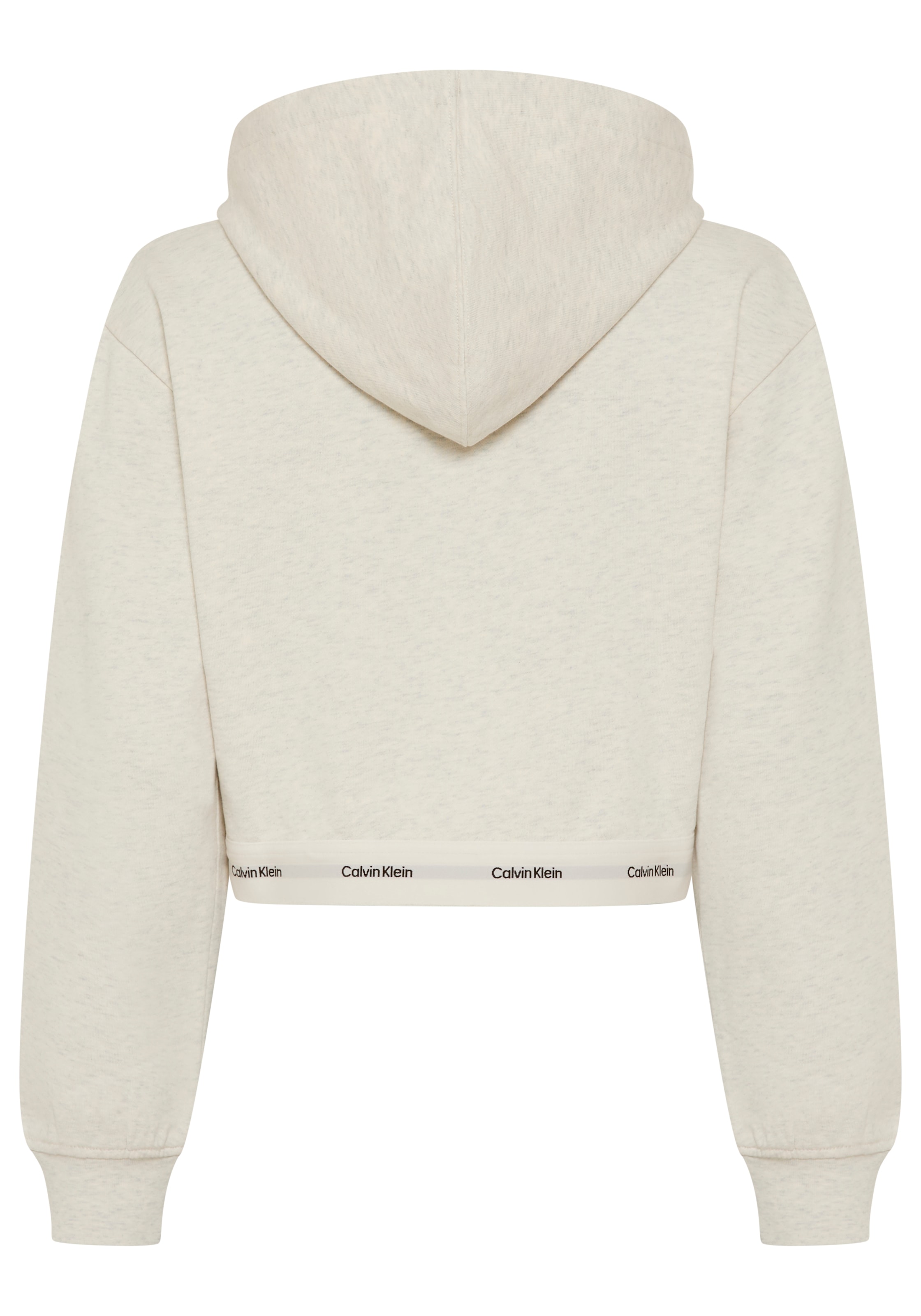 Calvin Klein Jeans Sweat à capuche »LOGO WAIST CROPPED« avec capuche, coupe courte, logo sur la ceinture