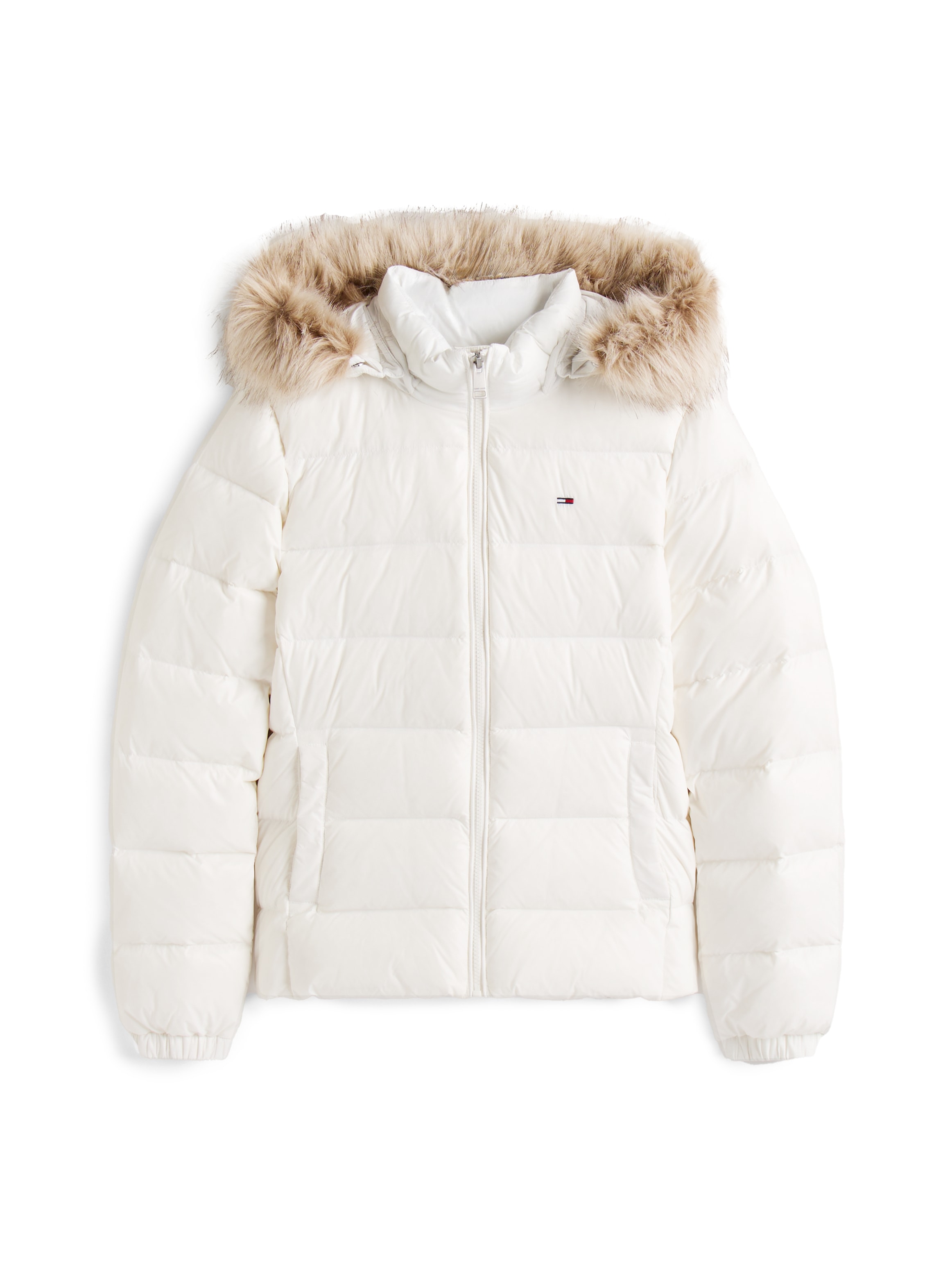 Tommy Jeans Steppjacke »TJW BASIC HOODED DOWN JACKET EXT« mit Kapuze mit Logostickerei