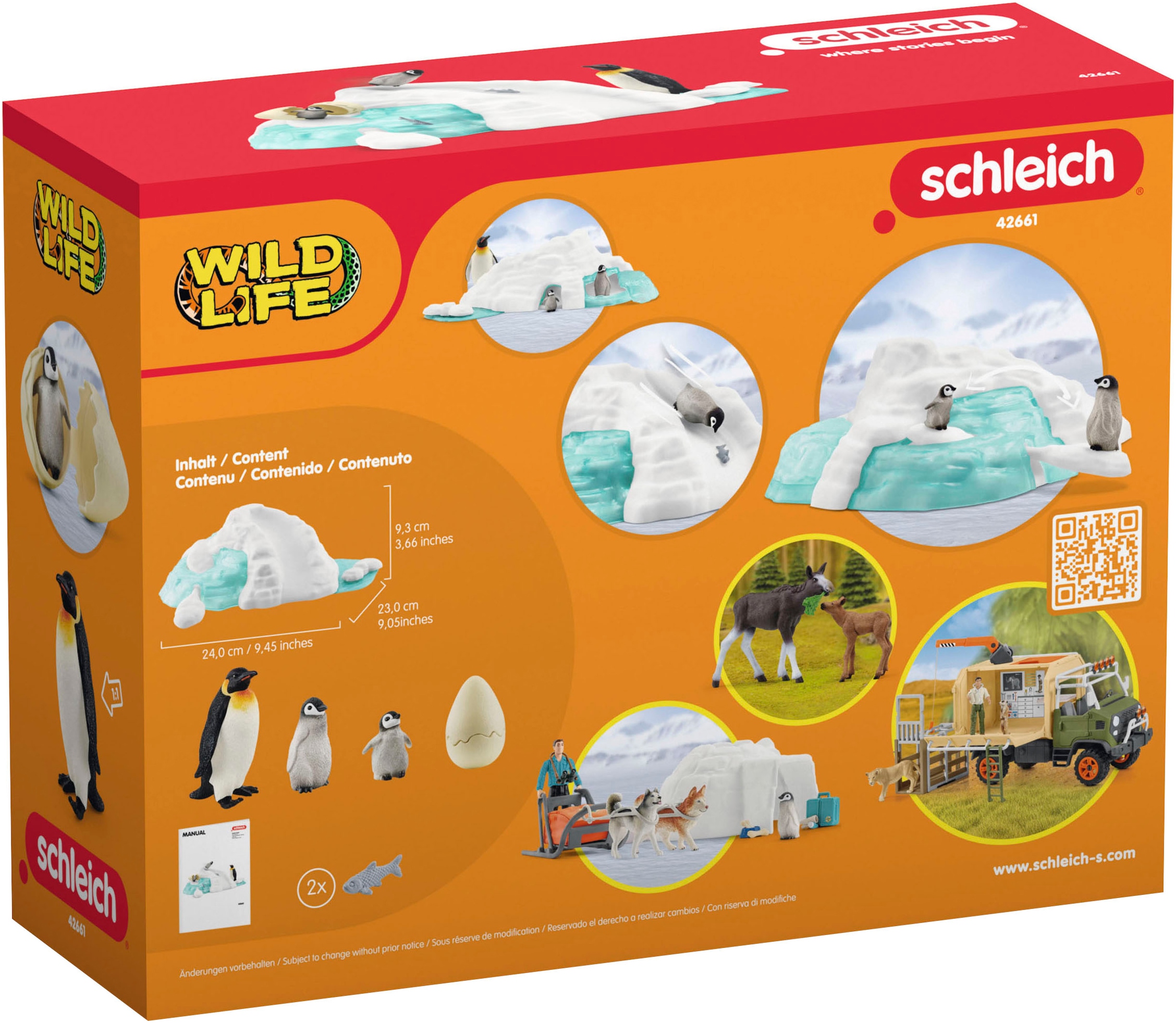 Schleich® Personnage de jeu »WILD LIFE, Pinguin-Familienspass (42661)«