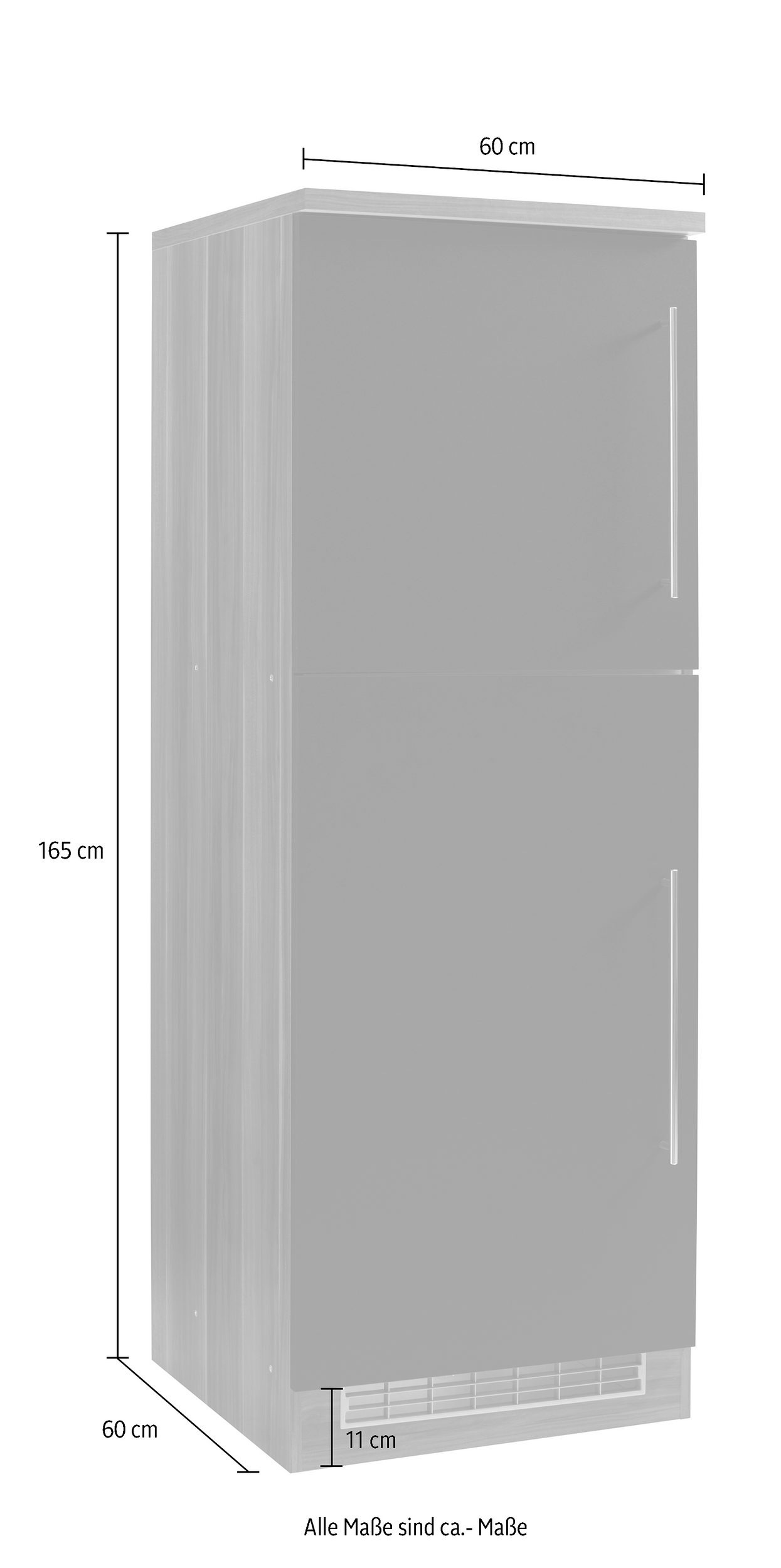 KOCHSTATION Armoire réfrigérée encastrable »KS-Samos« 60 cm de large