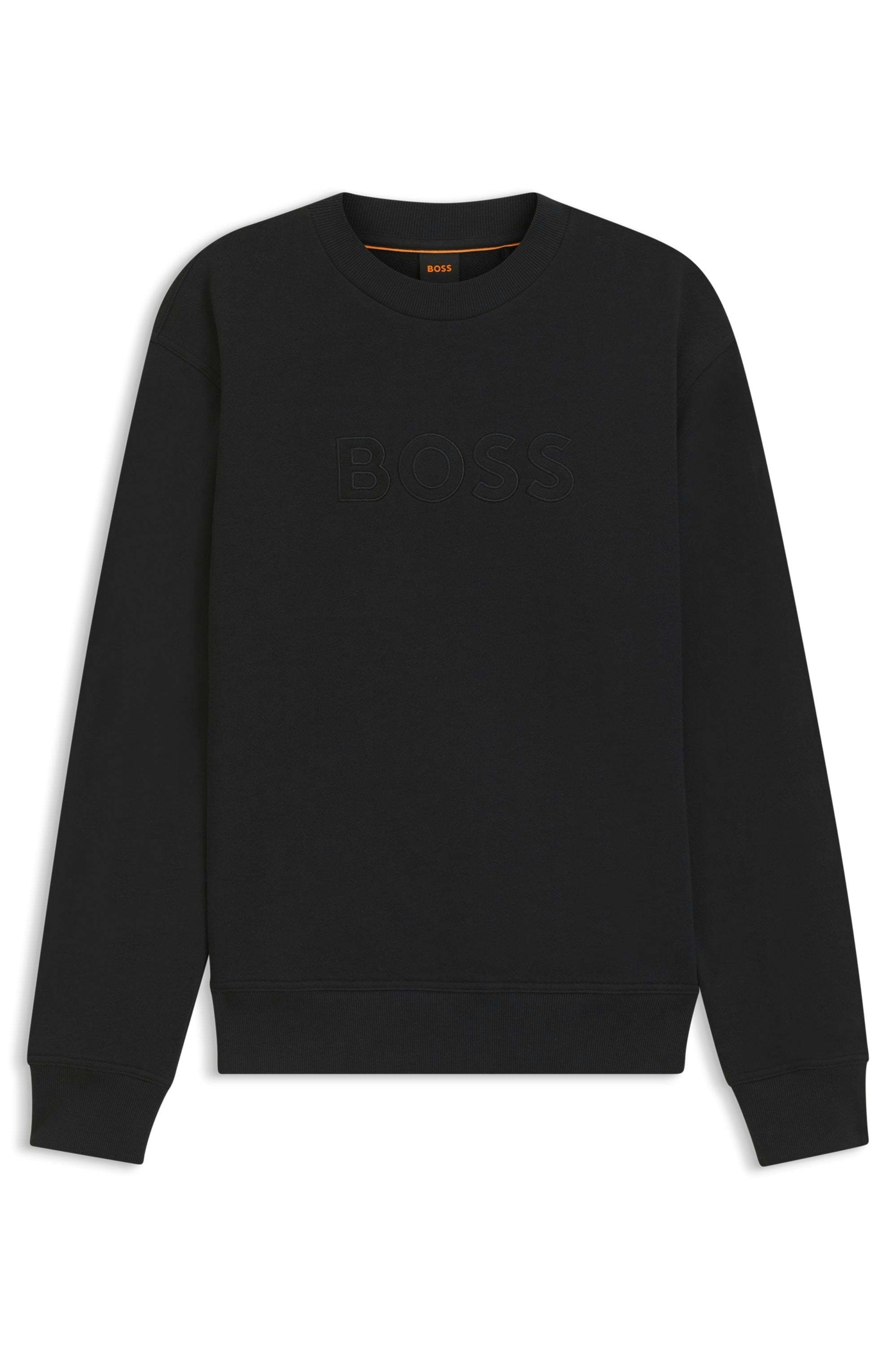 BOSS ORANGE Sweat-shirt , Encolure ronde, coupe décontractée, grande broderie logo
