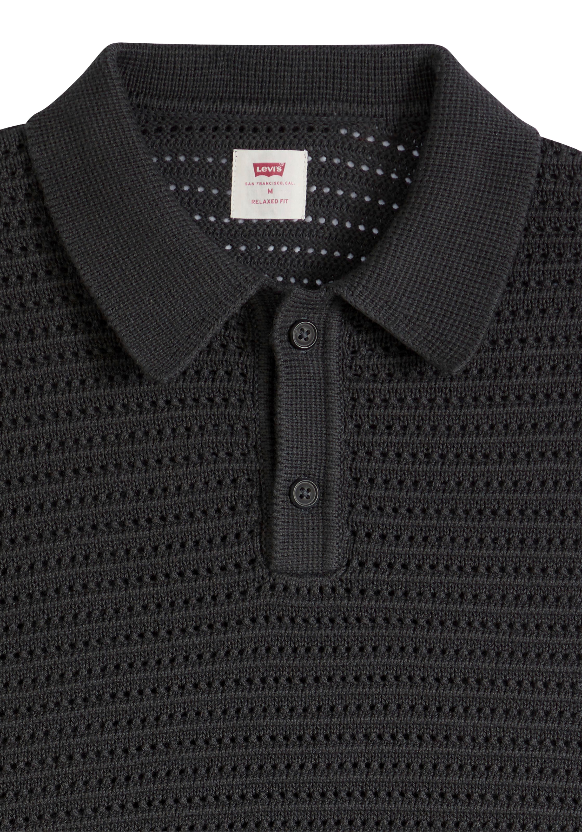 Levi's® Pull à col polo »LAGUNA SWEATER POLO« mit Strickmuster