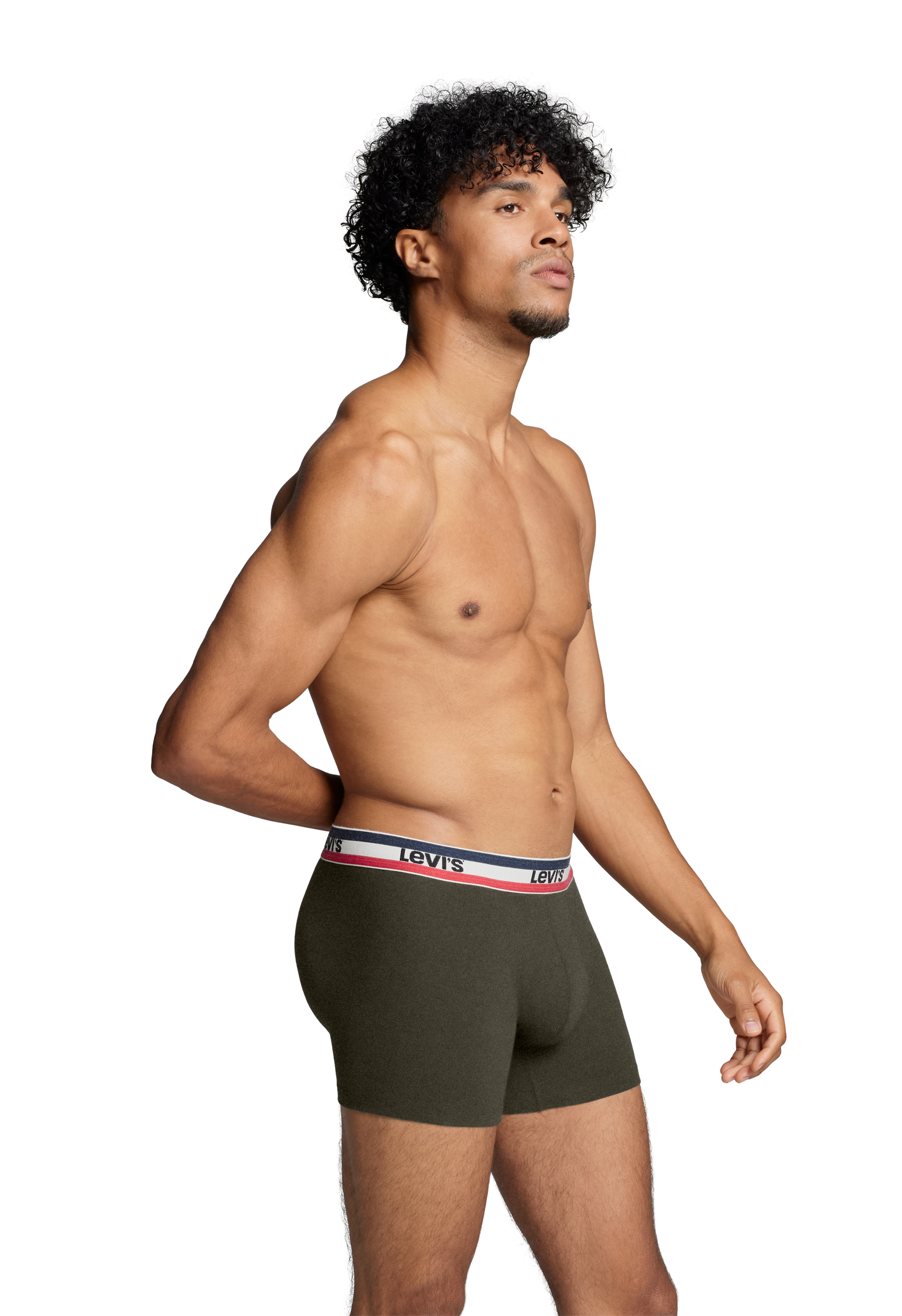 Levi's® Boxers »LEVIS MEN SPRTSWR LOGO BOXER BRIEF 3P« Packung, 3er Pack,  mit breitem Logobund