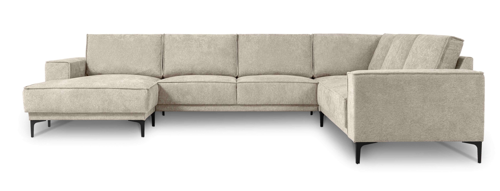 GOODproduct Paysage de salon »OLAND Bouclé U-Form, XXL, B: 342 cm, Skandi-Design« design scandinave en structure, tissu plat, microfibre de luxe, bouclé