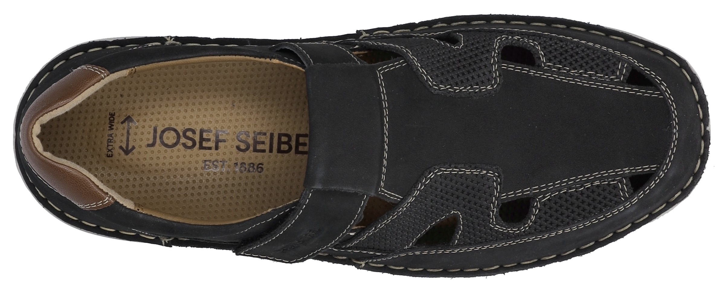 Josef Seibel Chaussures à scratch »New Anvers 81«  , Bäckersandale, Komfortschuh, Halbschuh in Weite K (sehr weit)