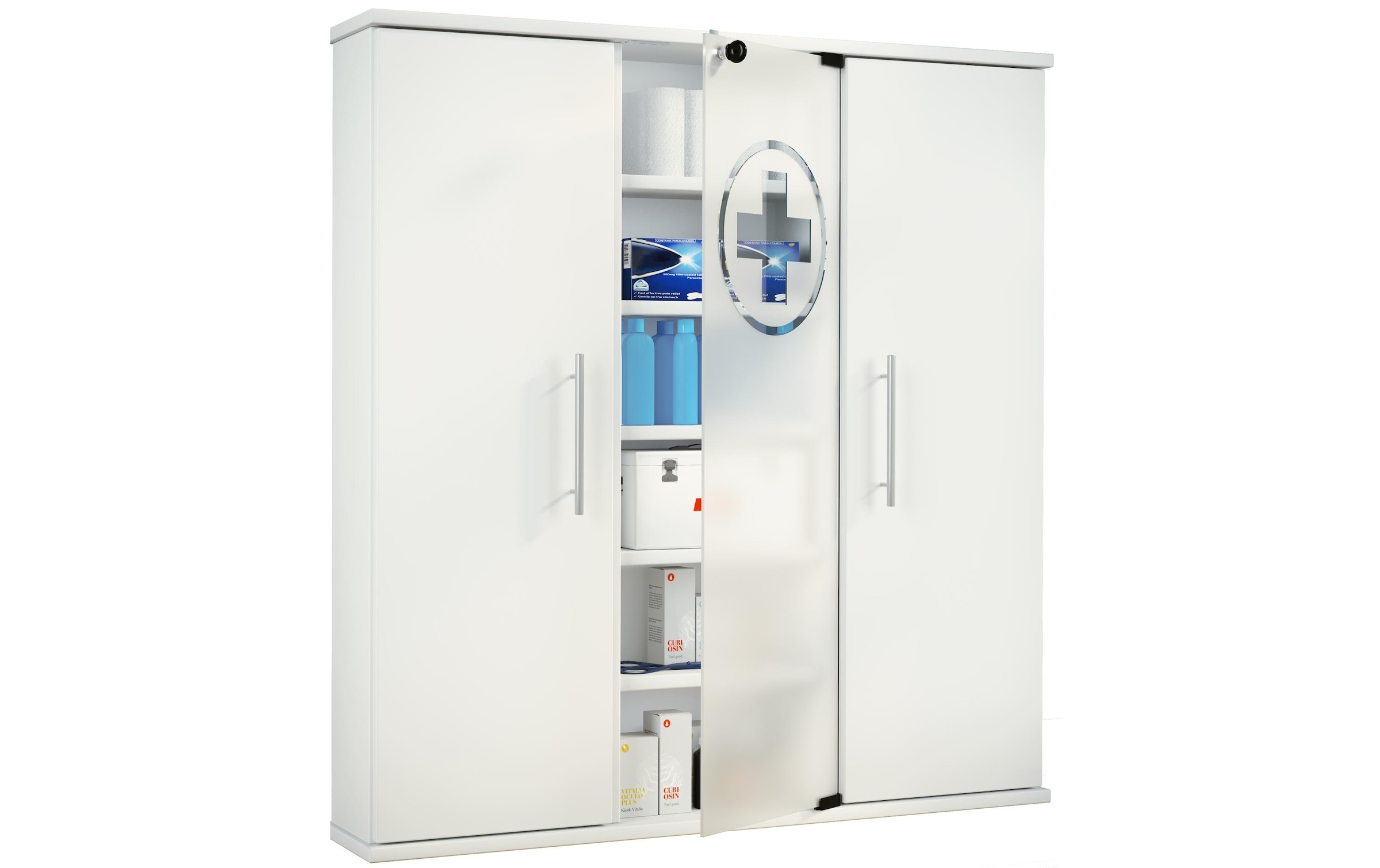 VCM Armoire à pharmacie »Erste Hilfe Schrank Santila 92 x 88 x 18 cm«