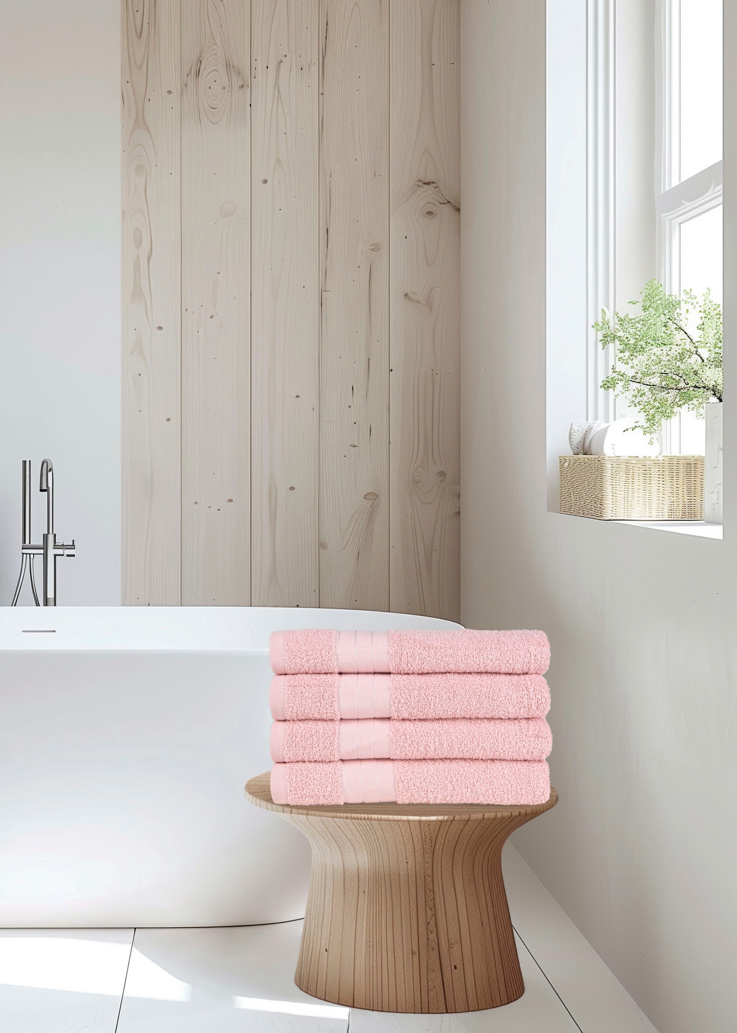 good morning Handtücher »Uni« Baumwolle, Walkfrottee, Bordüre, 500 GSM, Einfarbig, ohne Aufhängung