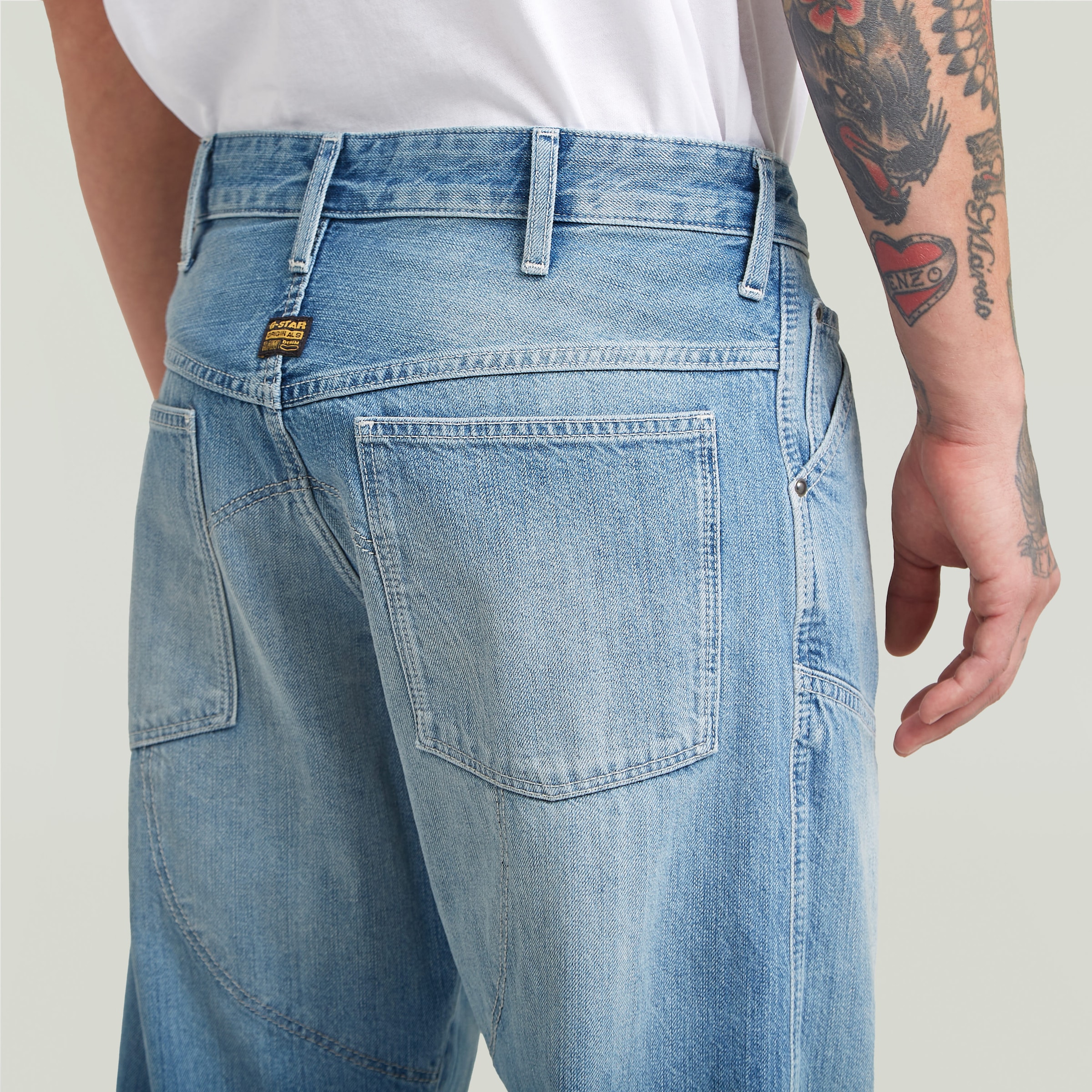 G-STAR Regular-fit-Jeans »5620 3D Regular« mit Knie-Patches