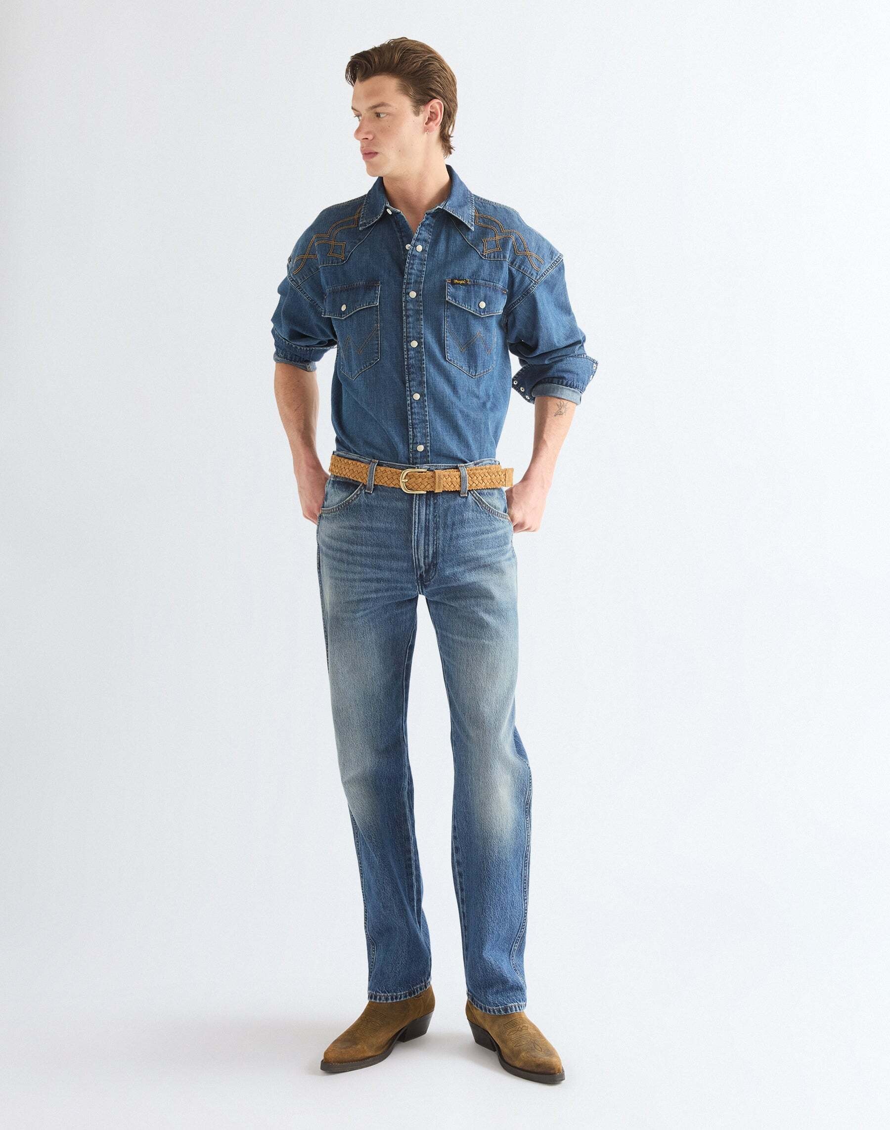 Wrangler Hüftgürtel »WRANGLER Gürtel Suede Braided«