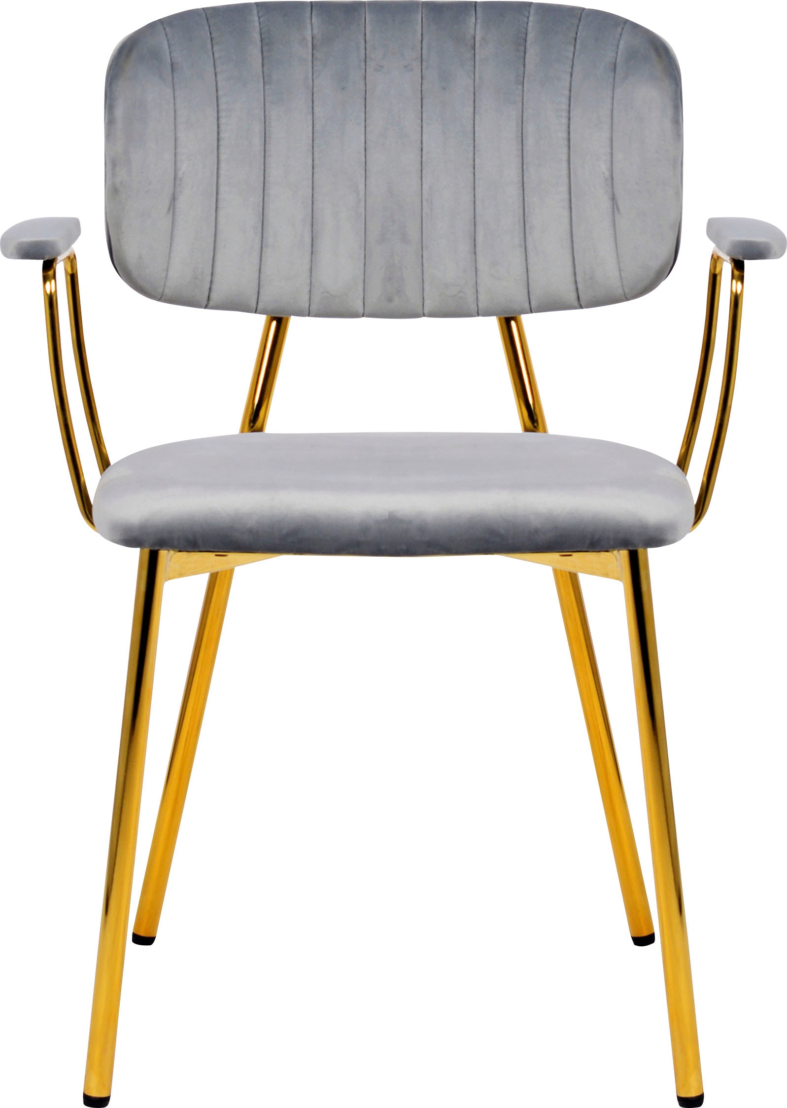 Kayoom Chaise à 4 pieds »Stuhl Kian 225 2er-Set, Gestell aus Edelstahl, Rückenpolster« (Set) 2 cuissamtweicher Bezug Rückenpolster ist ein Hingucker