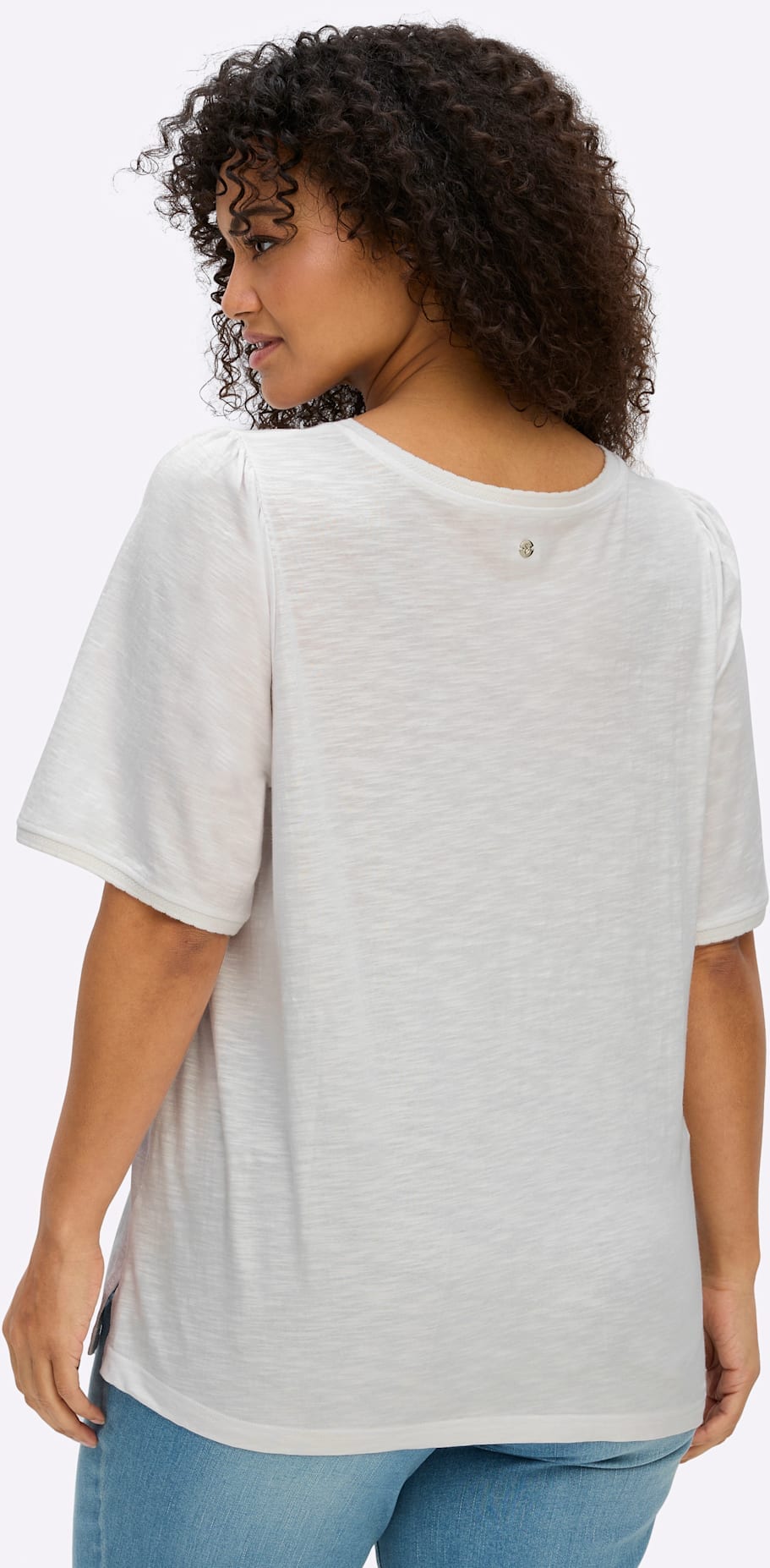 Sheego T-Shirt »Halbarmshirt« 1