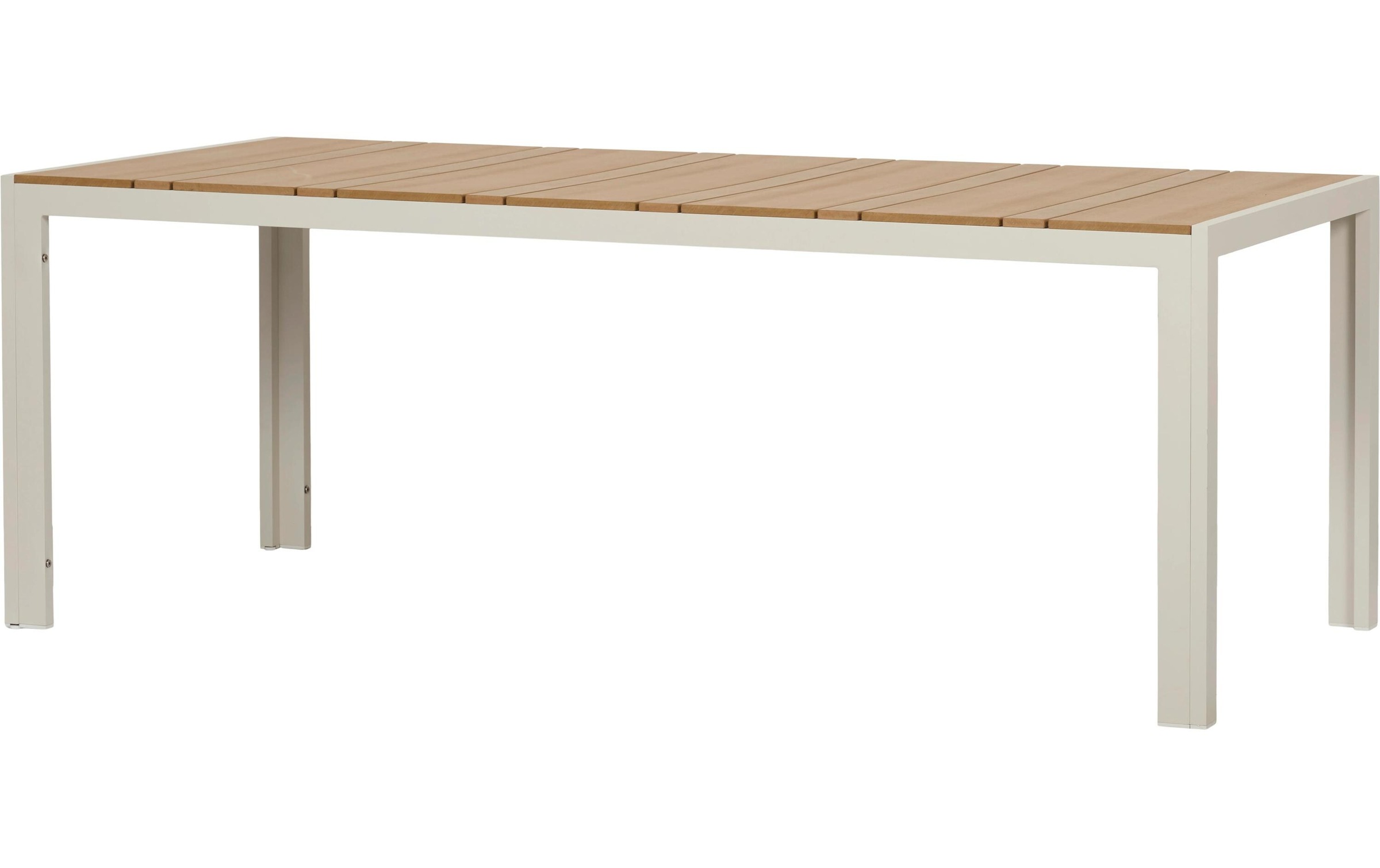 Schou Gartentisch »Noah 205 x 90cm« Robuster Gartentisch mit Metallgestell und Teakholztischplatte