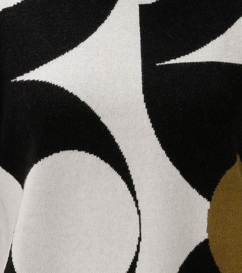 Aniston CASUAL Pull en tricot avec grand motif jacquard graphique - NOUVELLE COLLECTION