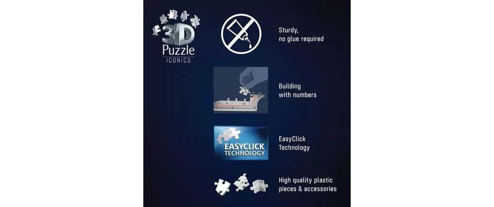 Ravensburger Puzzle 3D »Iconics Big Ben with Light« 3D-Effekt