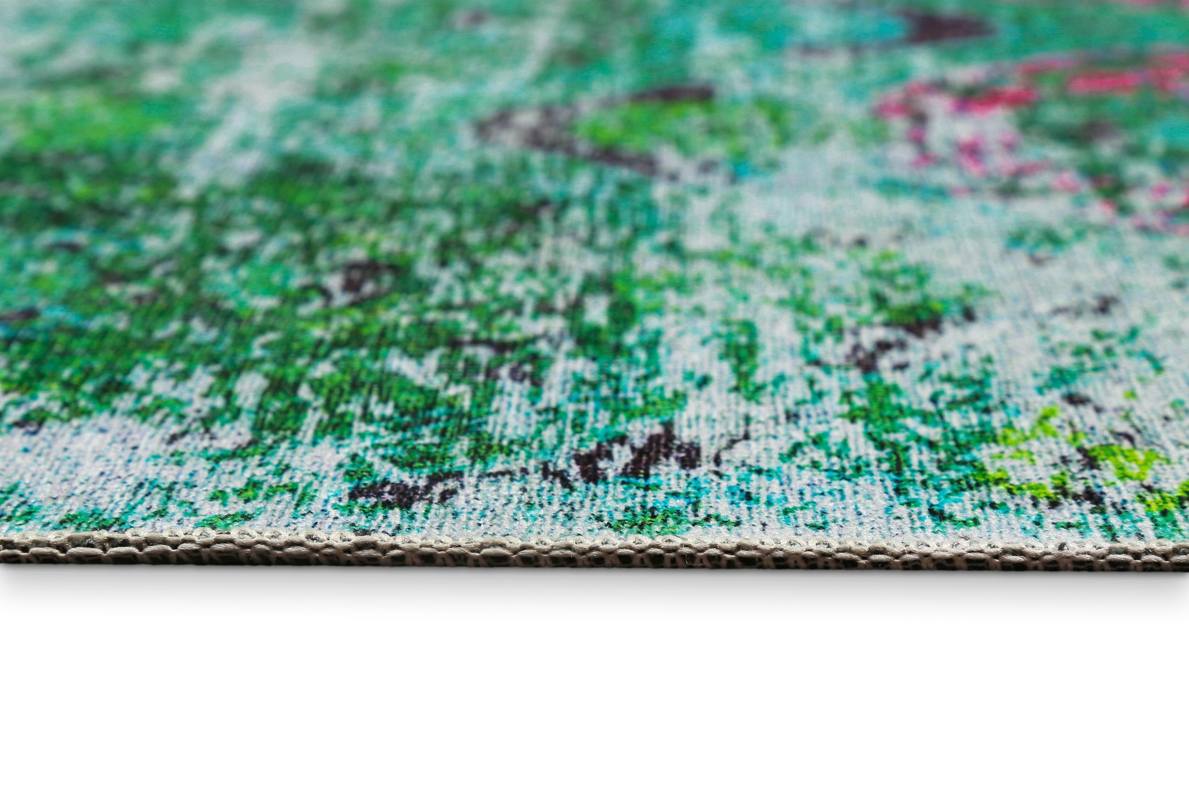 Wecon home Tapis »Focus« Rectangulaire 6 mm Höhe Vintage, Baumwolle, Kurzflor, Wohnzimmer, Schlafzimmer, pflegeleicht